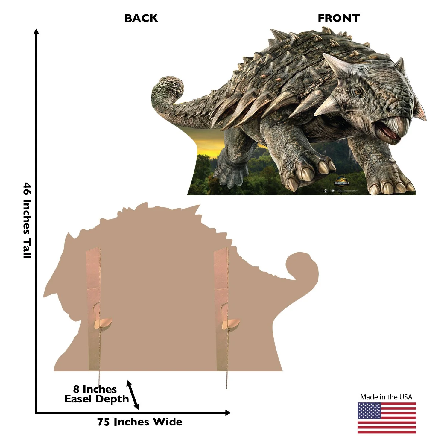 Jurassic World: Rebirth Ankylosaurus Standee - Image 3