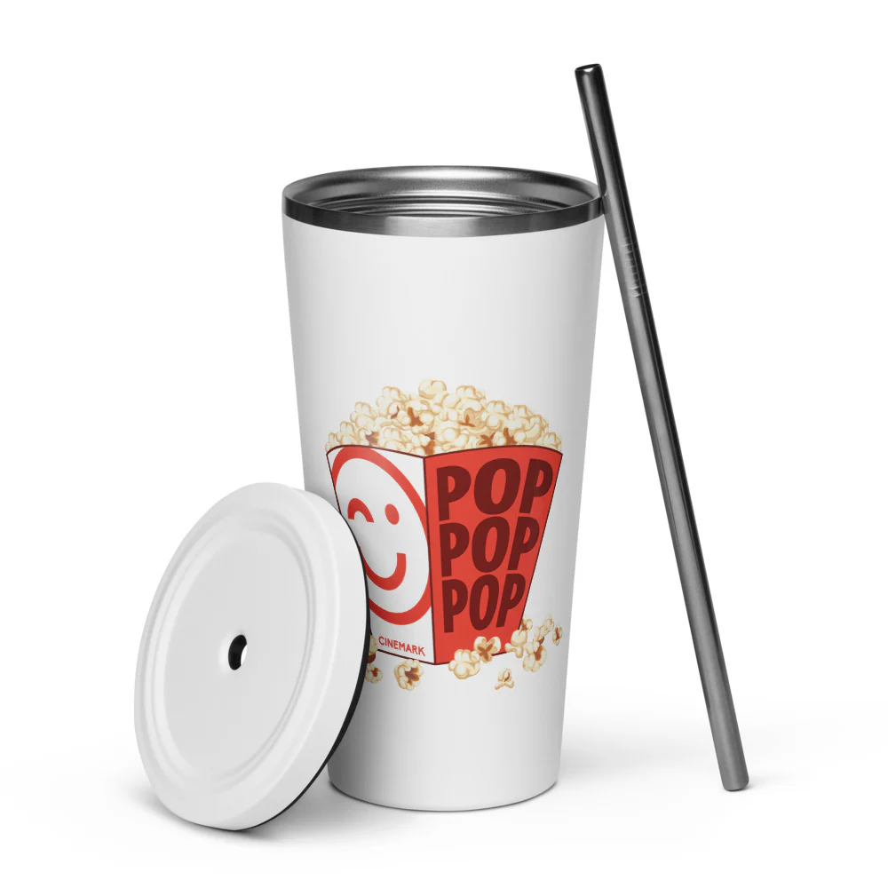Cinemark Stainless Steel Tumbler Popcorn - Image 5