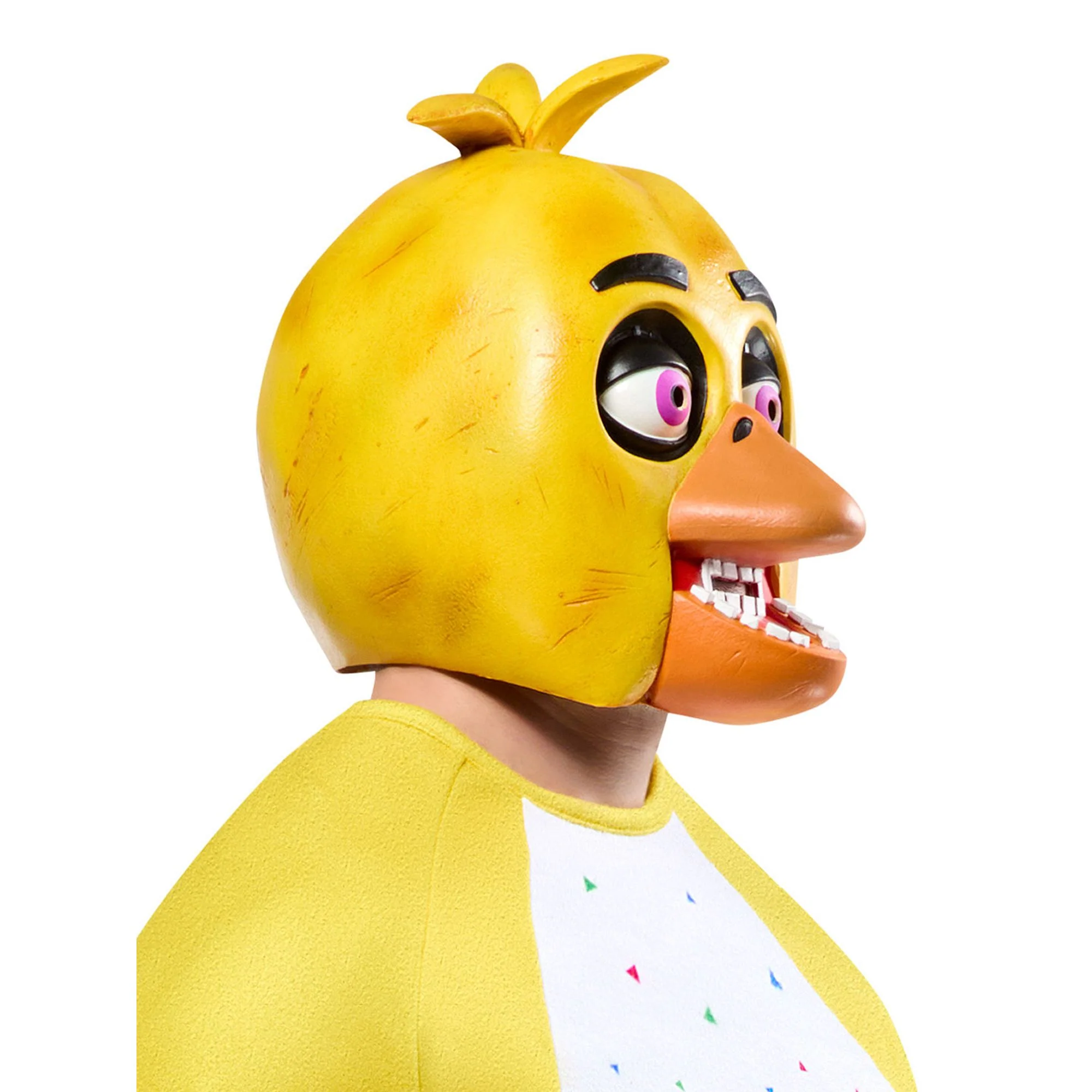 Five Nights at Freddy's Chica Adult Overhead Latex Mask - Image 5