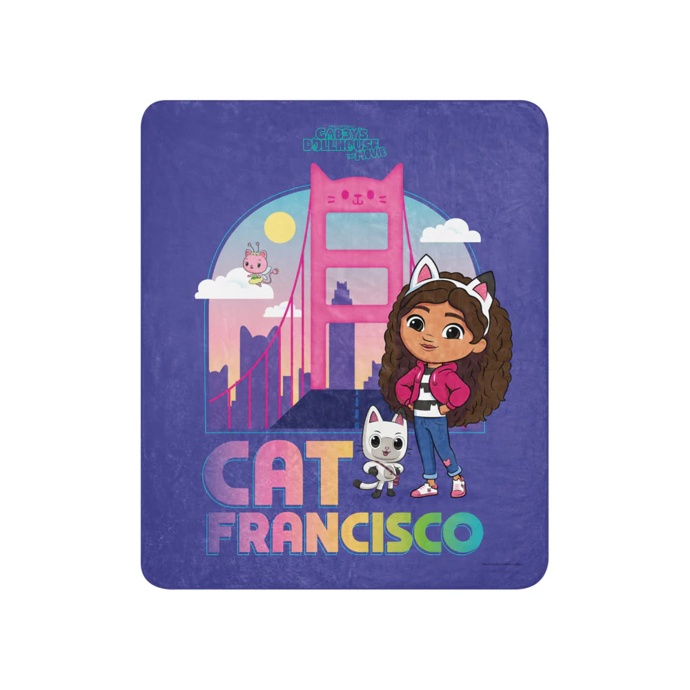 Gabby's Dollhouse Cat Francisco Premium Sherpa Blanket - Image 3