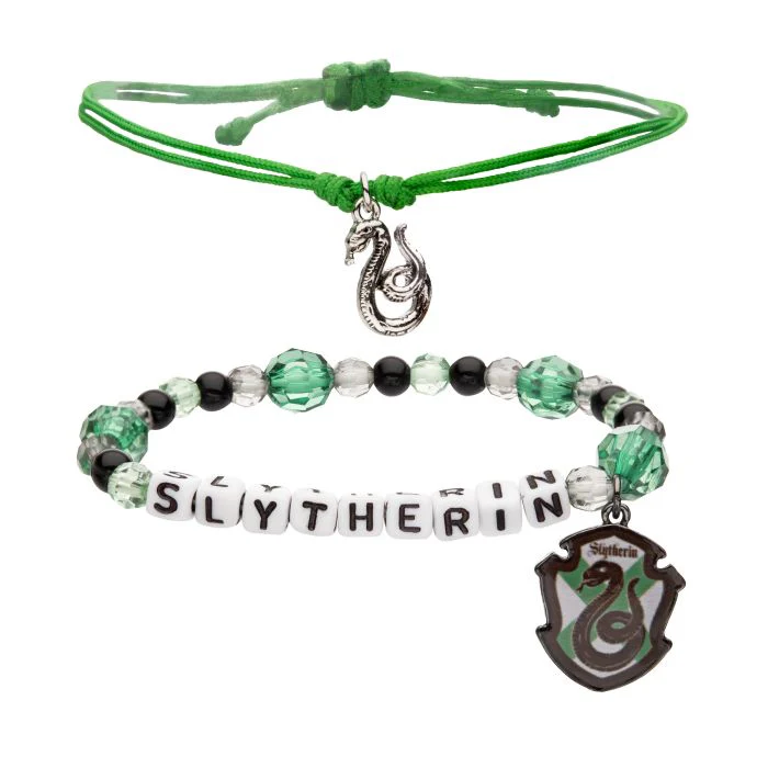 Harry Potter Slytherin Bracelet Set