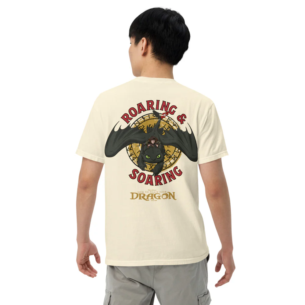 How to Train Your Dragon Roaring & Soaring Comfort Colors T-Shirt - Image 3