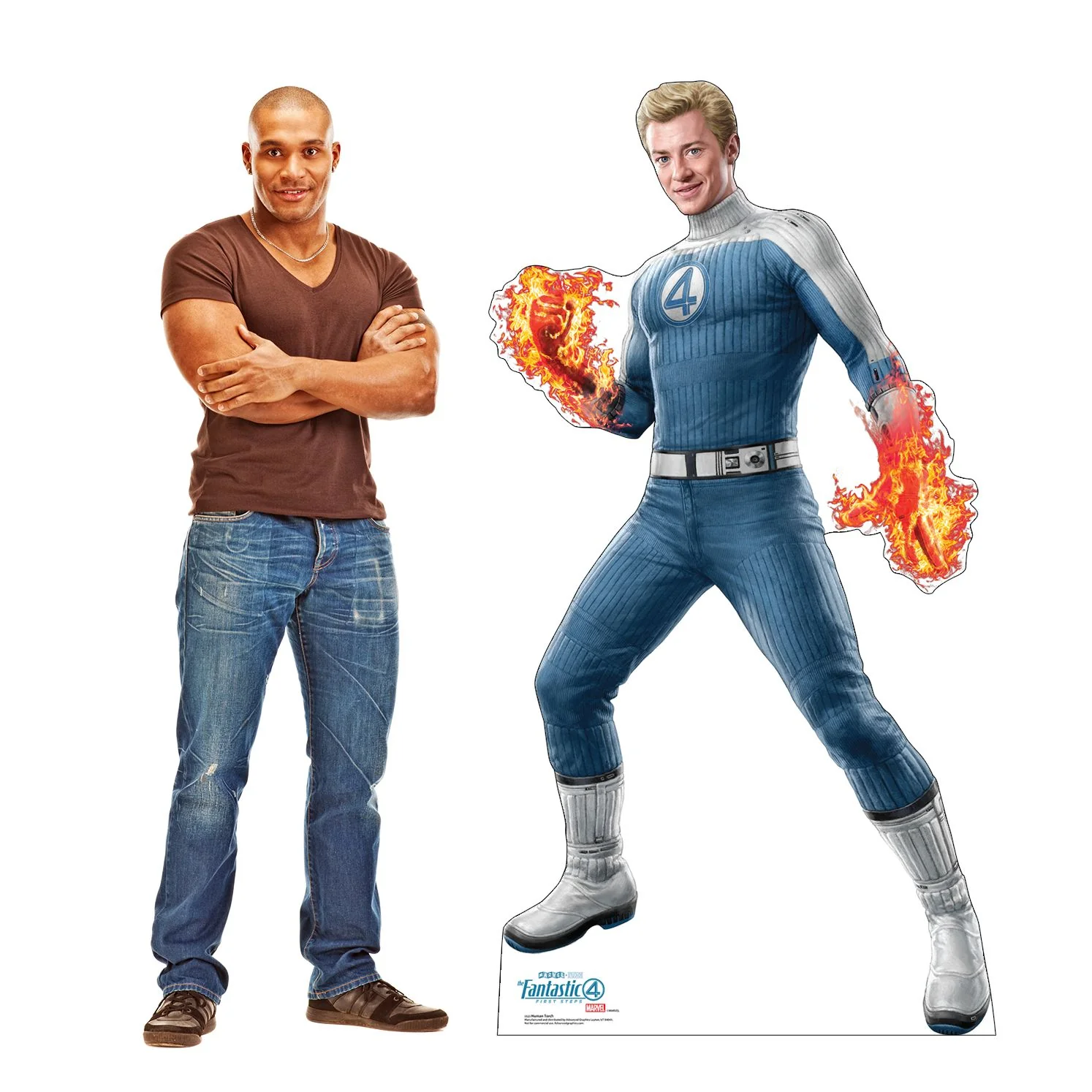 The Fantastic Four: First Steps Human Torch Life-Size Cardboard Cutout Standee - Image 3