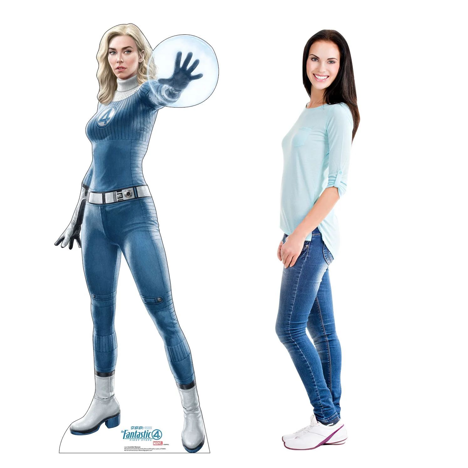 The Fantastic Four: First Steps Invisible Woman Life-Size Cardboard Cutout Standee - Image 3