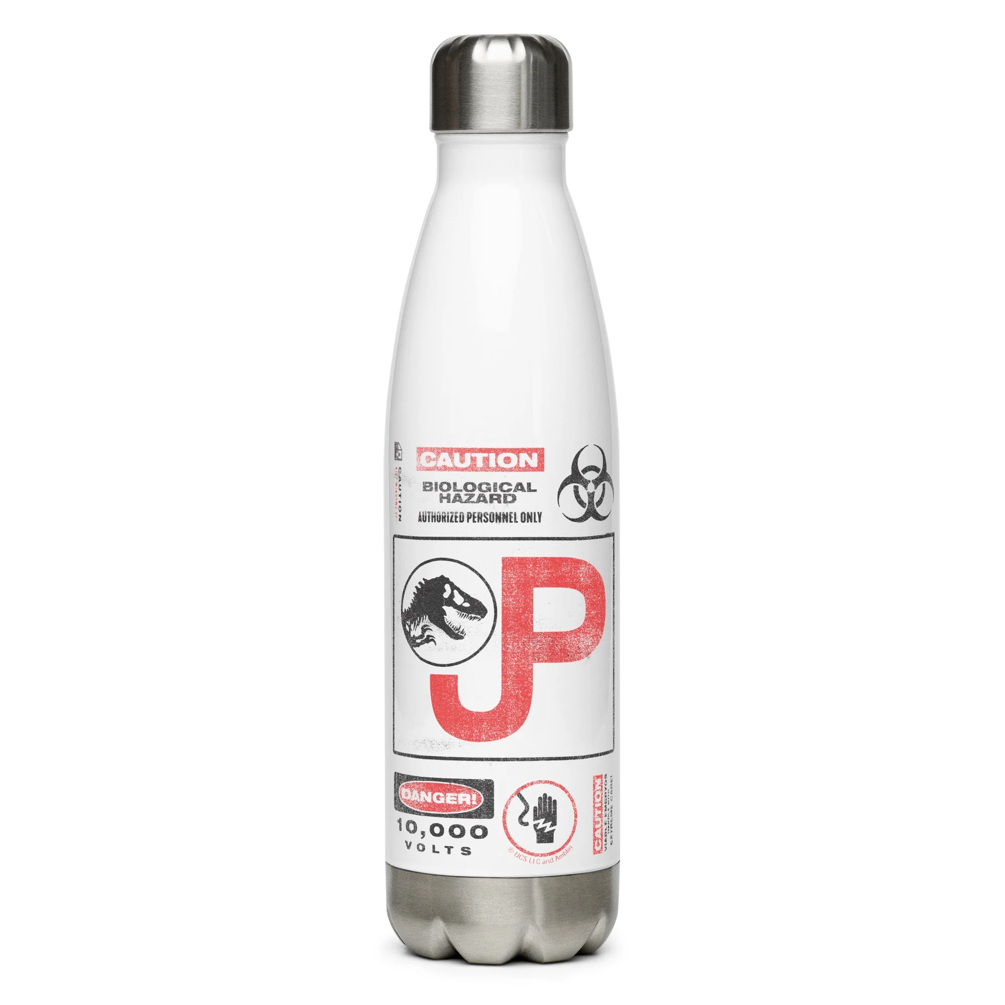 Jurassic Park 30th Anniversary Hazardous Waste Water Bottle - Image 4