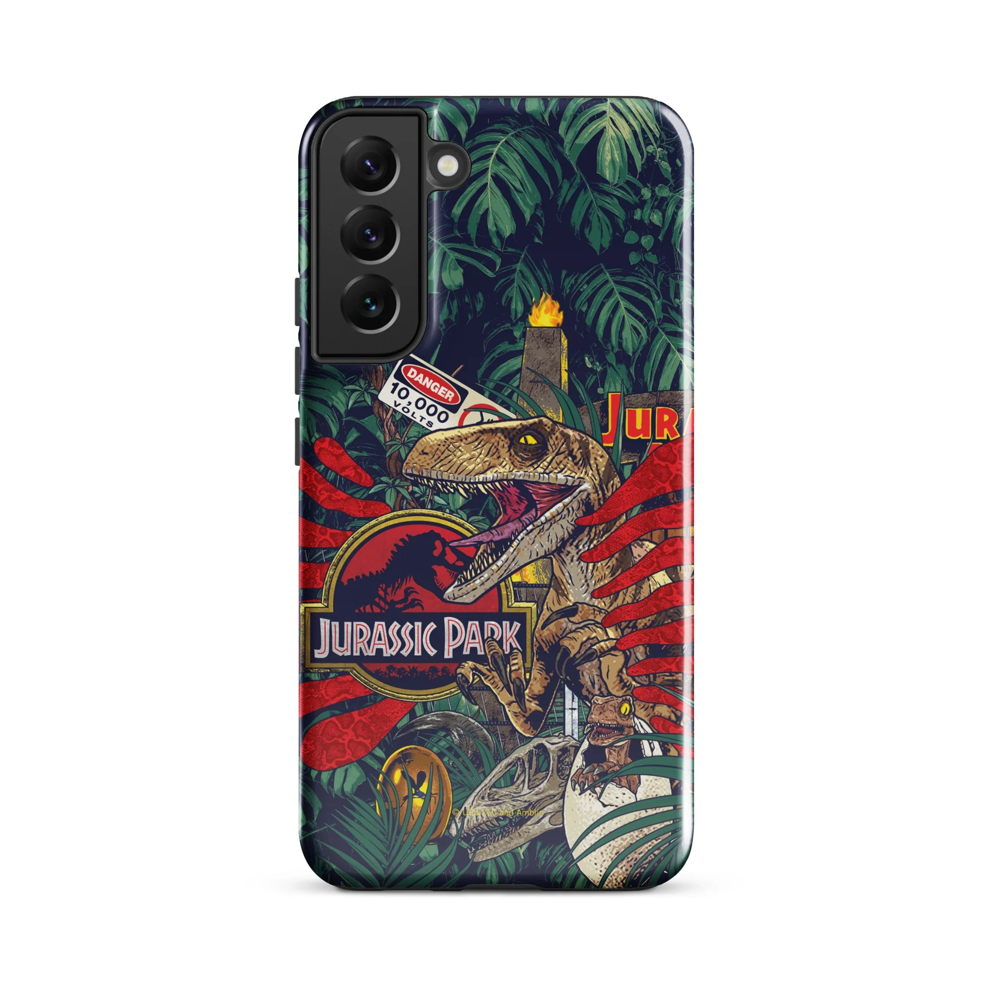 Jurassic Park Jungle Collage Samsung Tough Phone Case - Image 13
