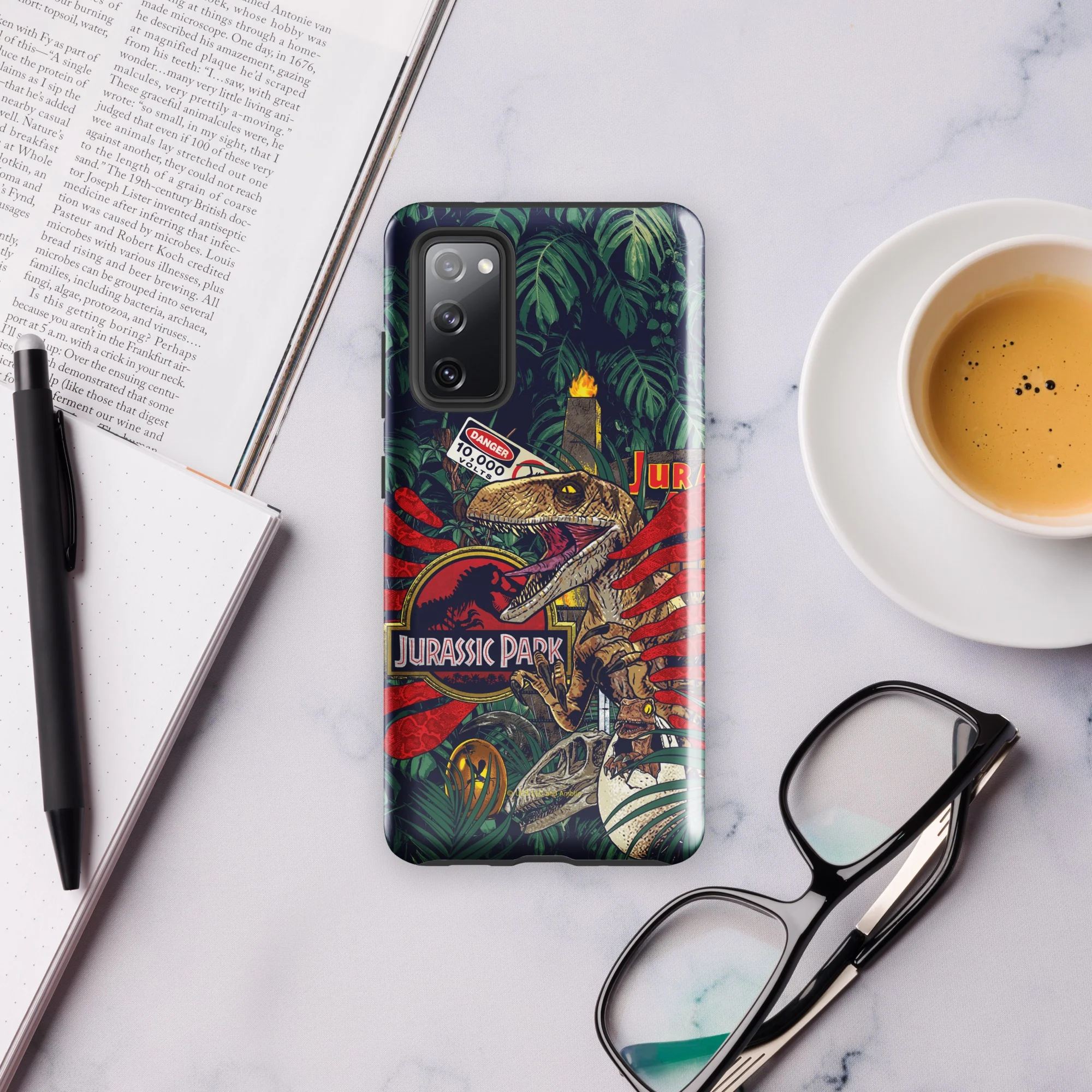 Jurassic Park Jungle Collage Samsung Tough Phone Case - Image 27