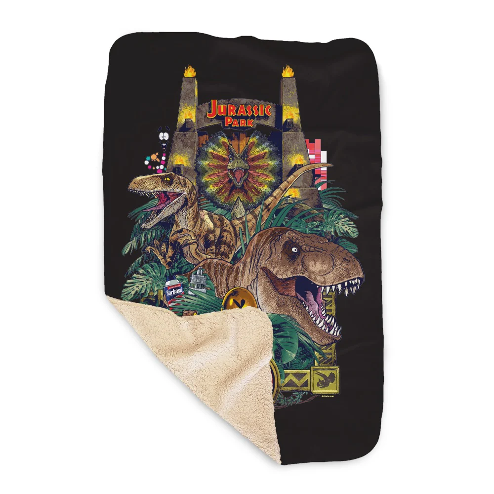 Jurassic Park Sherpa Blanket - Image 3