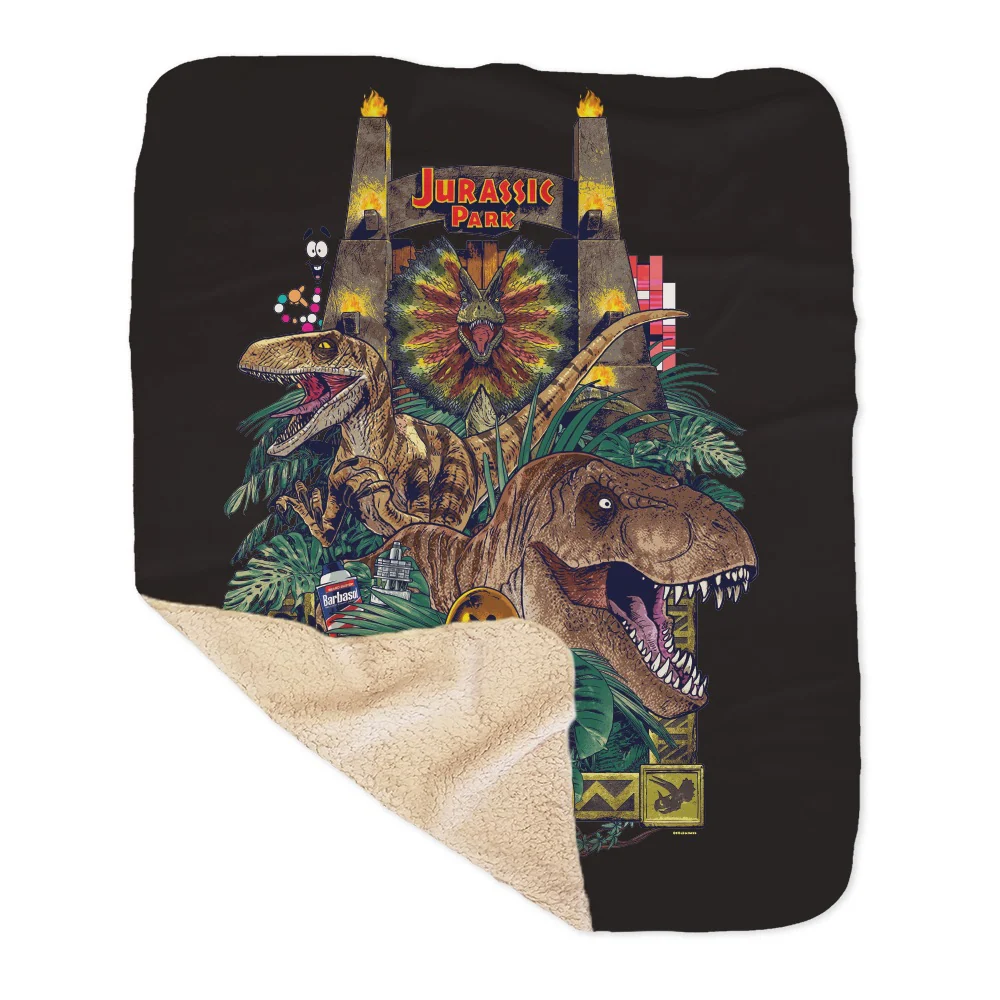 Jurassic Park Sherpa Blanket - Image 5