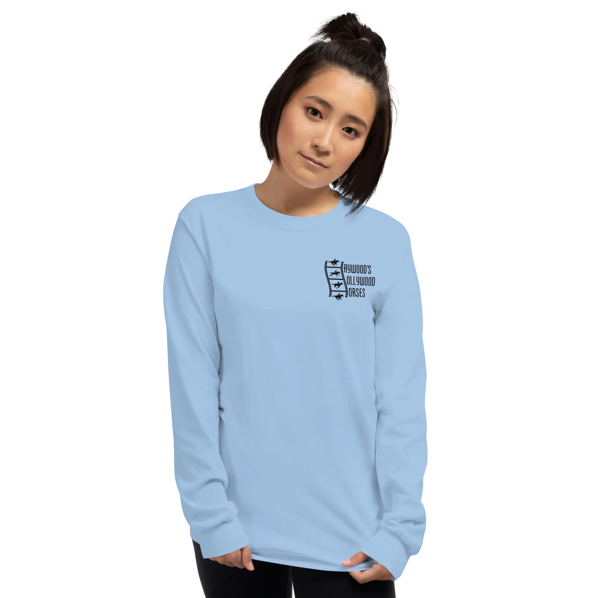 NOPE Haywood's Hollywood Horses Adult Long Sleeve T-Shirt - Image 6