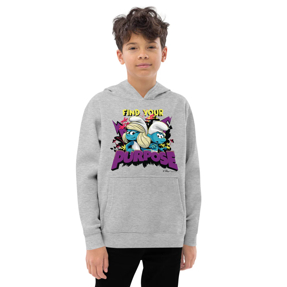 Smurfs Find Your Purpose Youth Hoodie - Image 3