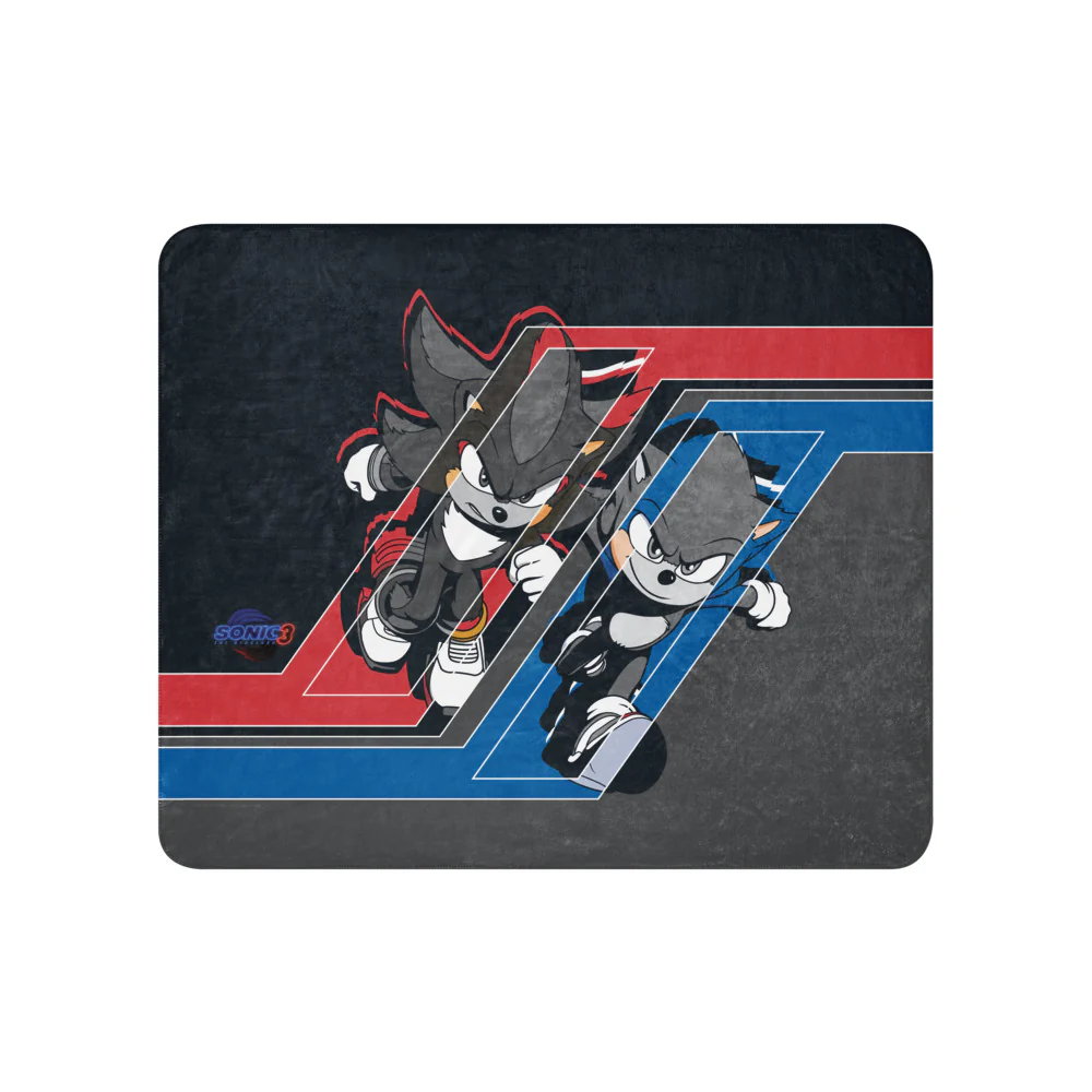 Sonic the Hedgehog 3 Shadow vs Sonic Premium Sherpa Blanket - Image 4