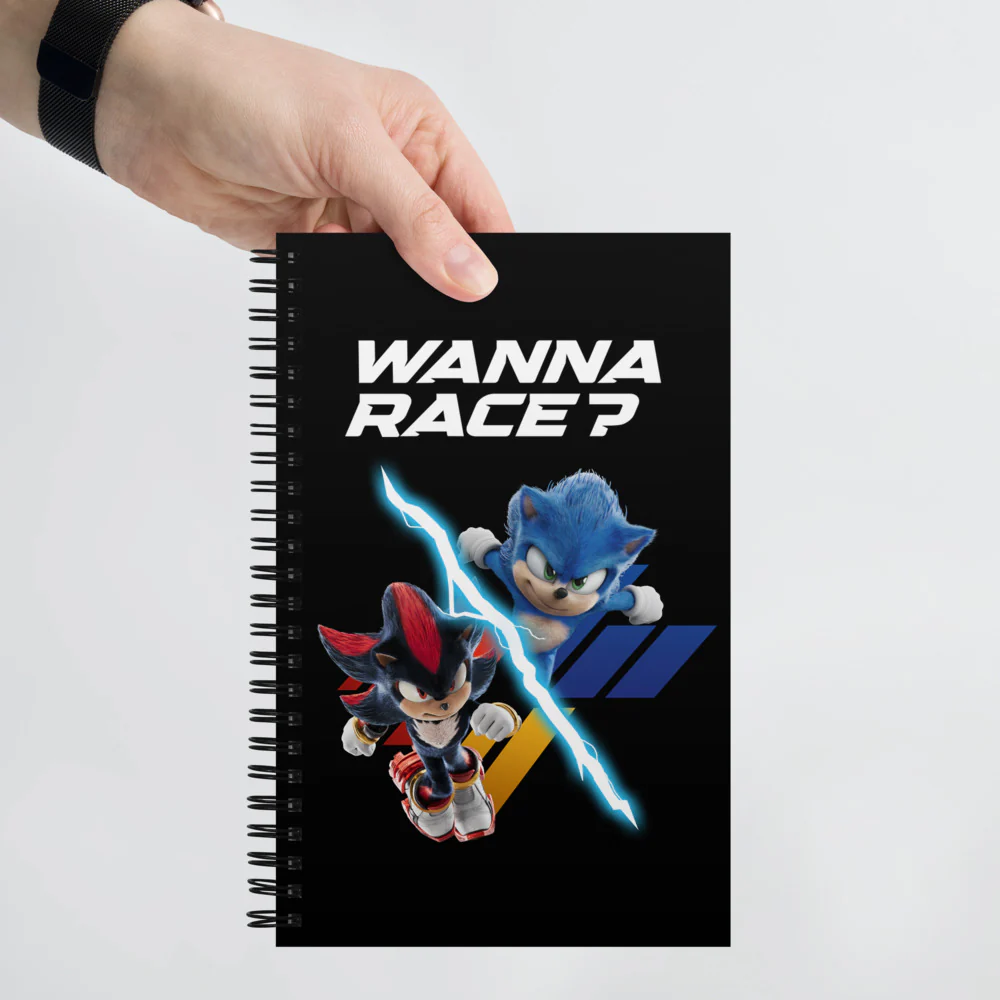 Sonic the Hedgehog 3 Wanna Race? Spiral Notebook - Image 3