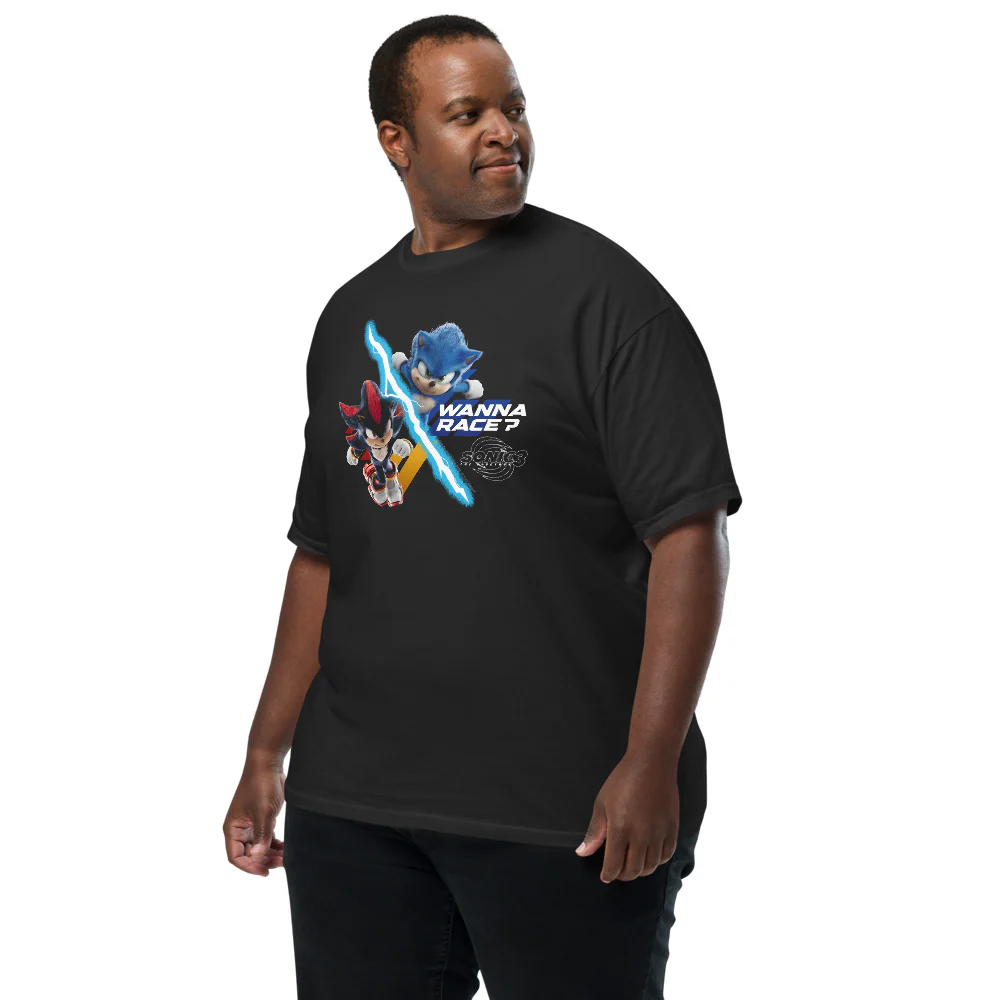 Sonic the Hedgehog 3 Wanna Race? T-Shirt - Image 3
