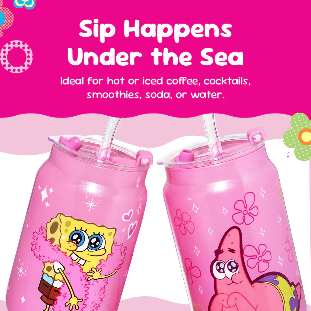 SpongeBob SquarePants Drinking Glasses - Pink - Image 6