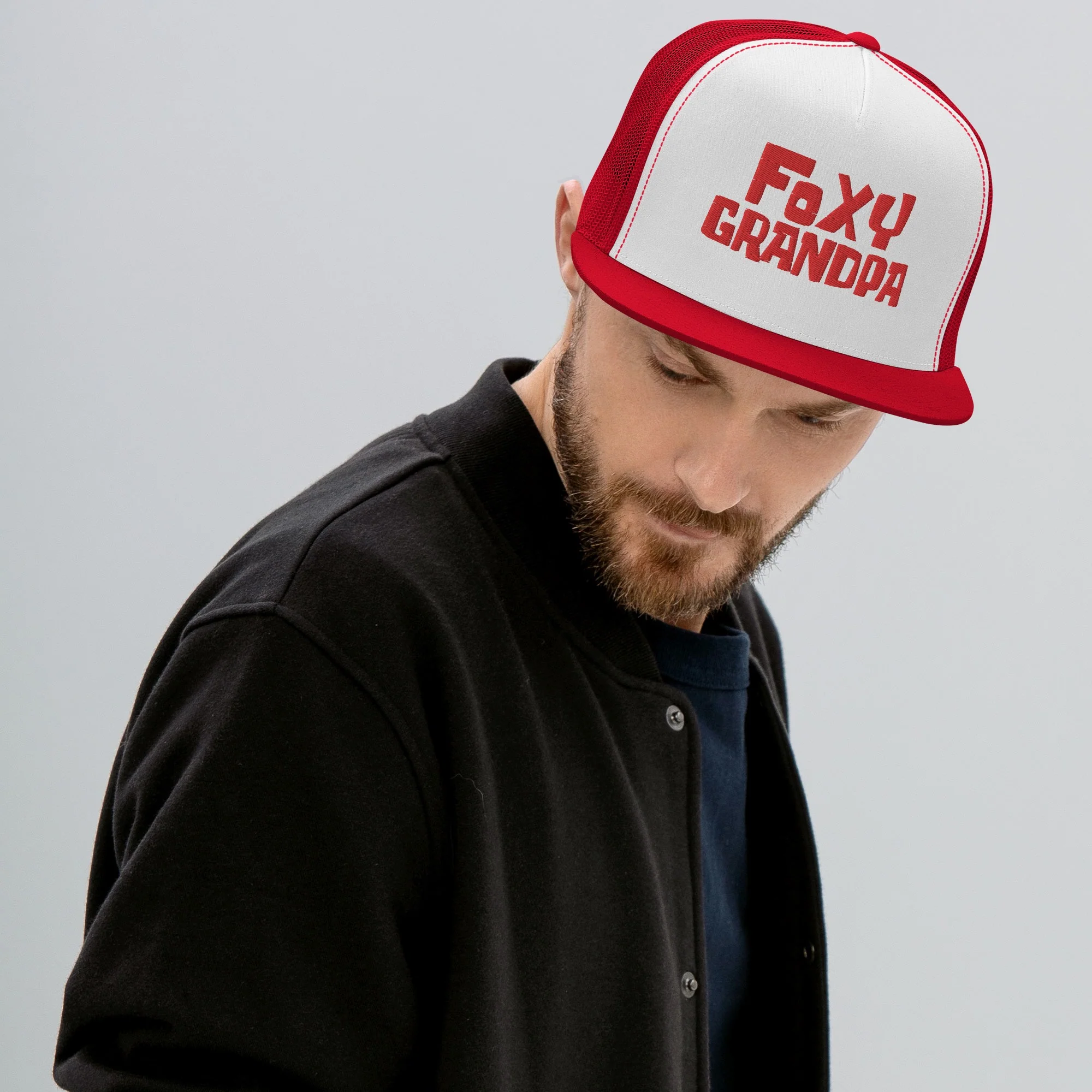 Spongebob SquarePants Foxy Grandpa Trucker Hat - Image 3