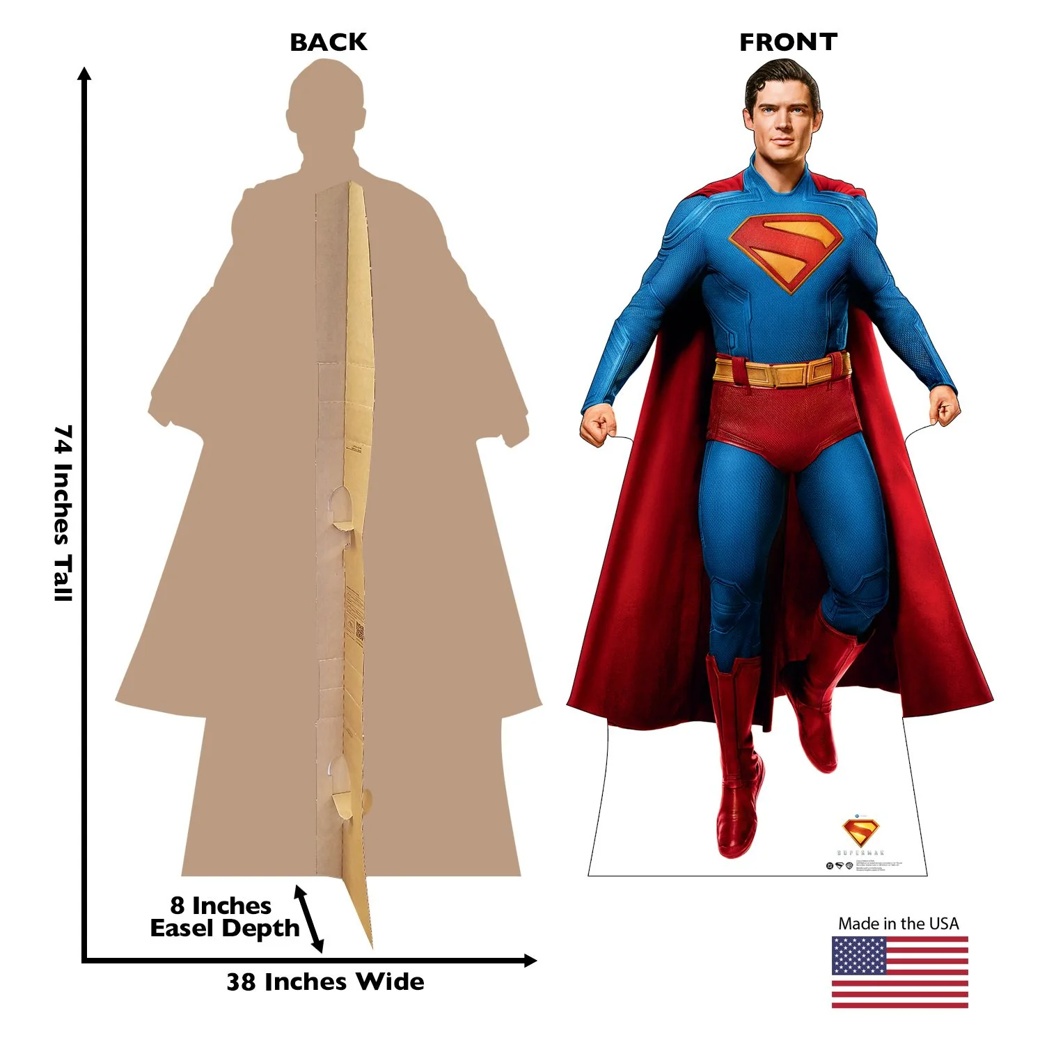 SUPERMAN (2025 Movie) Superman Action Cardboard Cutout Standee - Image 3