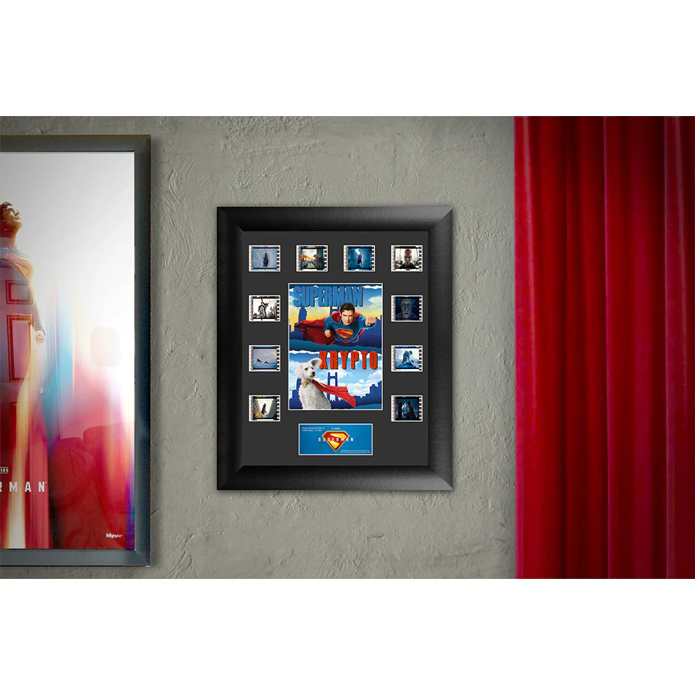 SUPERMAN (2025 Movie) Superman & Krypto FilmCells Mini Montage Framed FilmCells⢠Presentation - Image 4