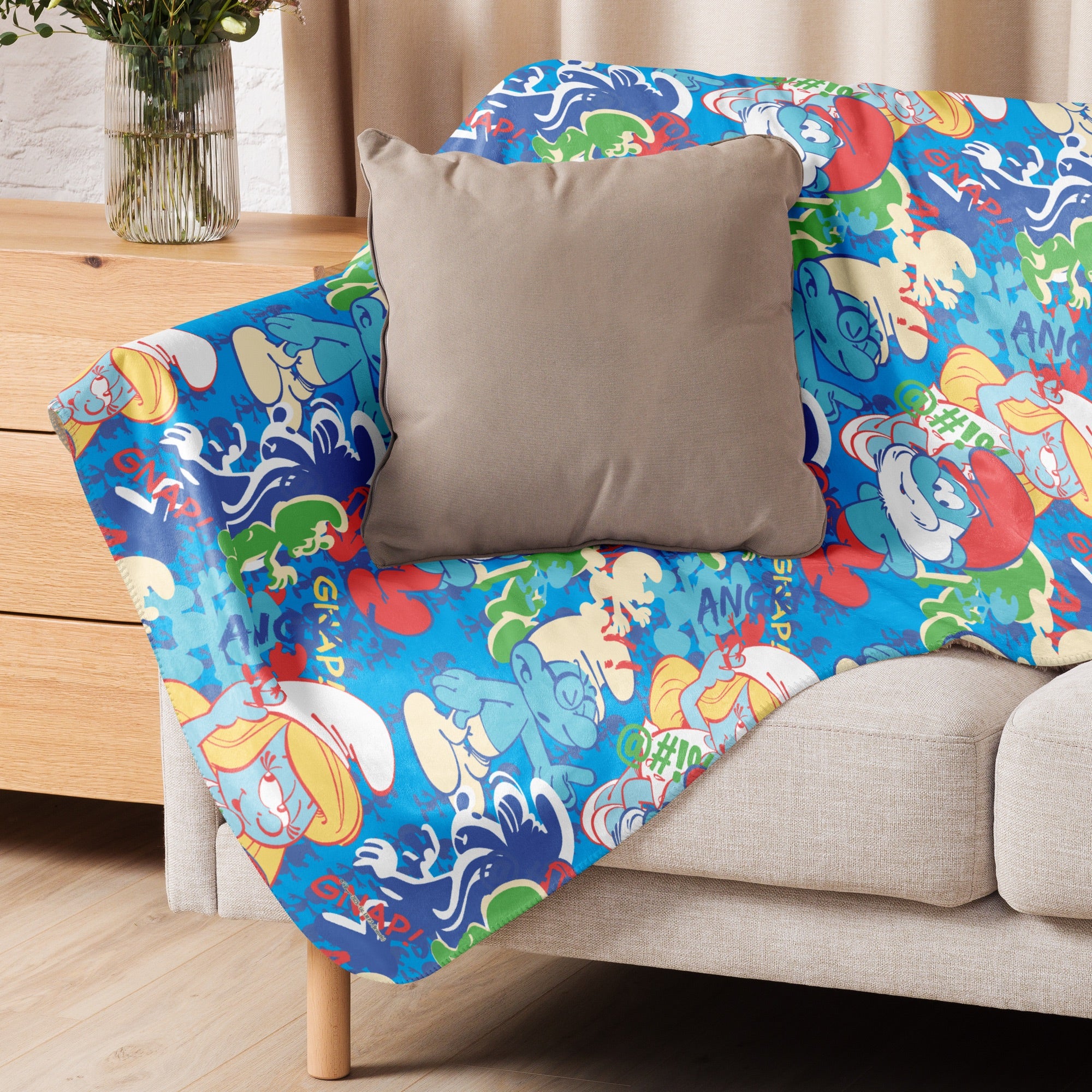 The Smurfs Collage Sherpa Blanket - Image 11