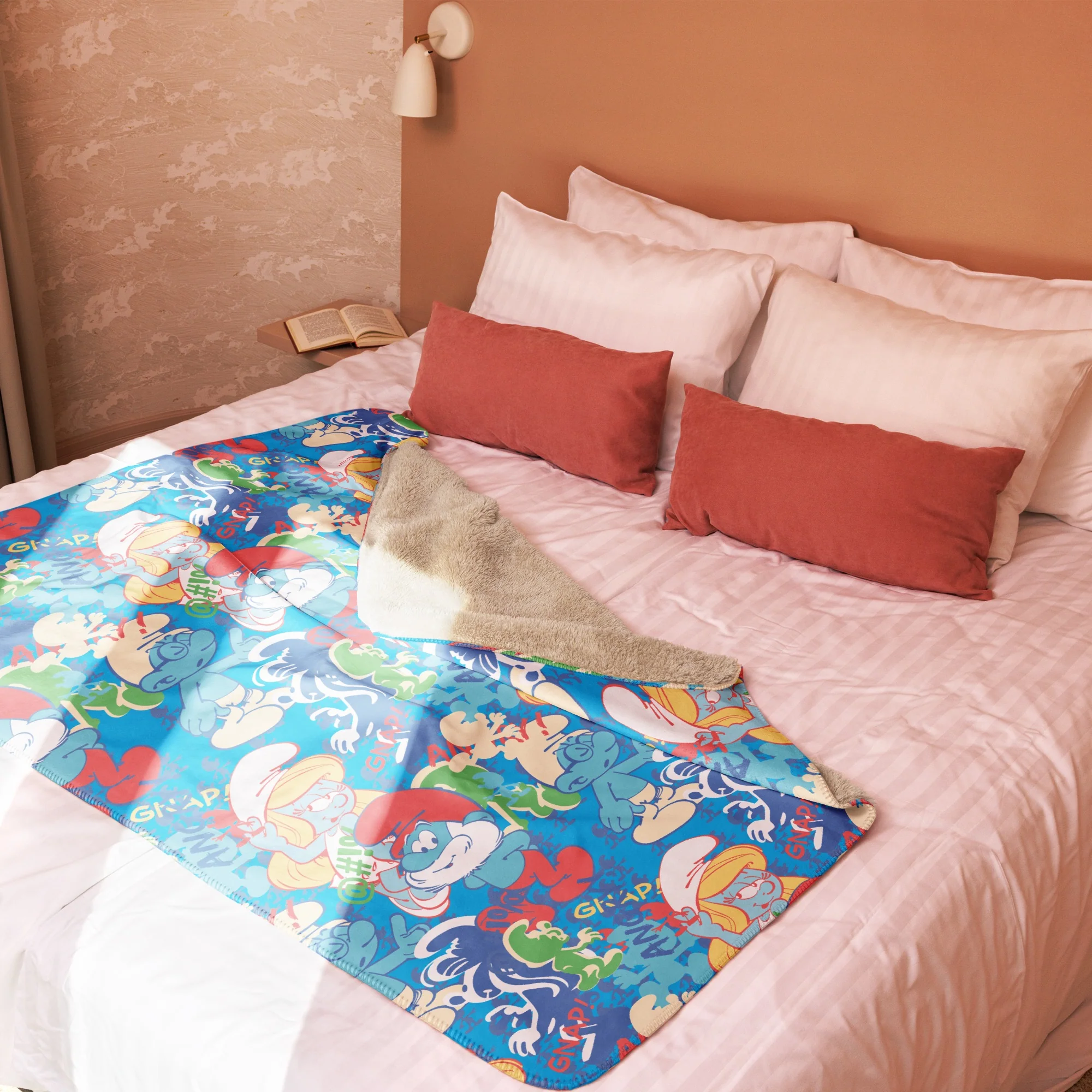 The Smurfs Collage Sherpa Blanket - Image 13