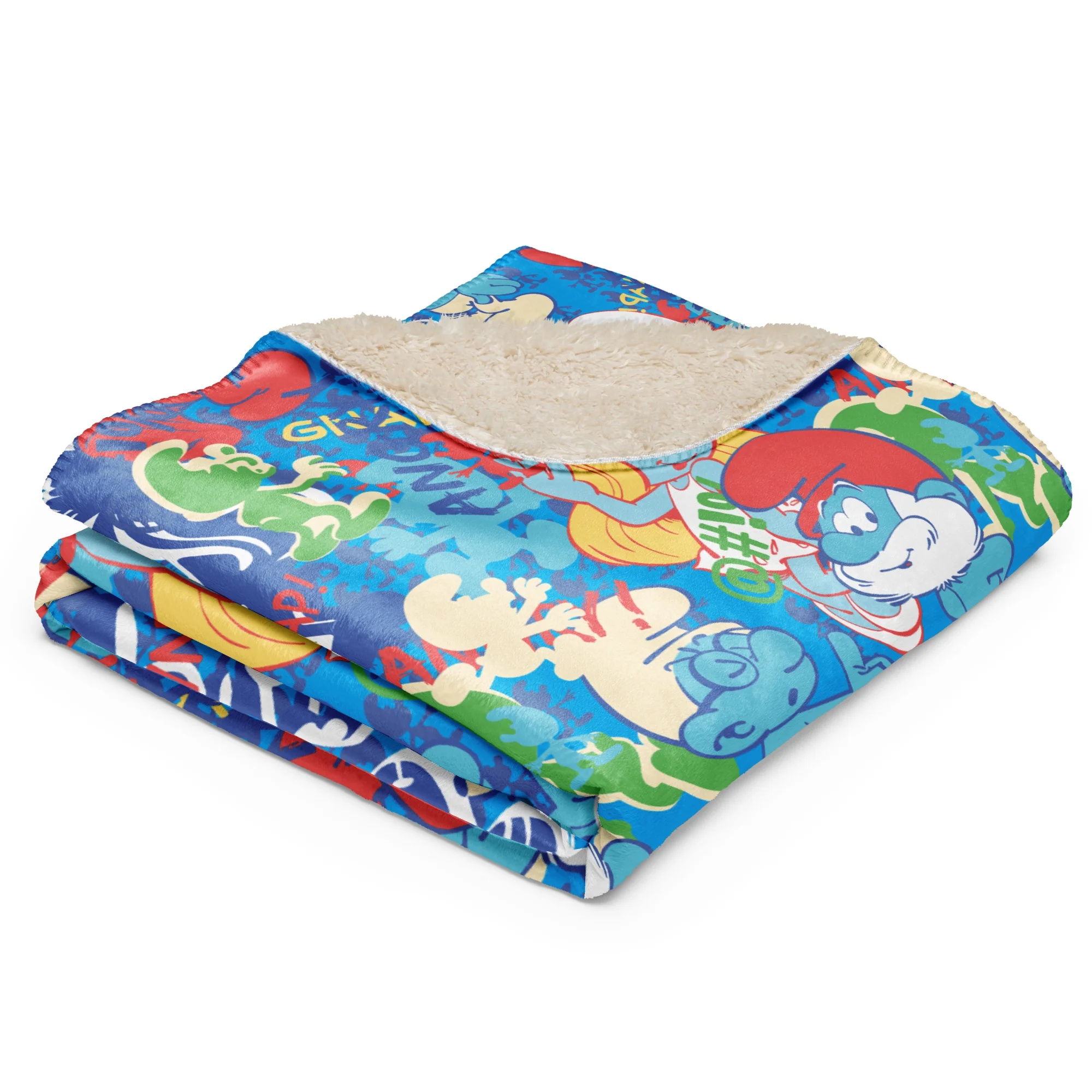 The Smurfs Collage Sherpa Blanket - Image 14