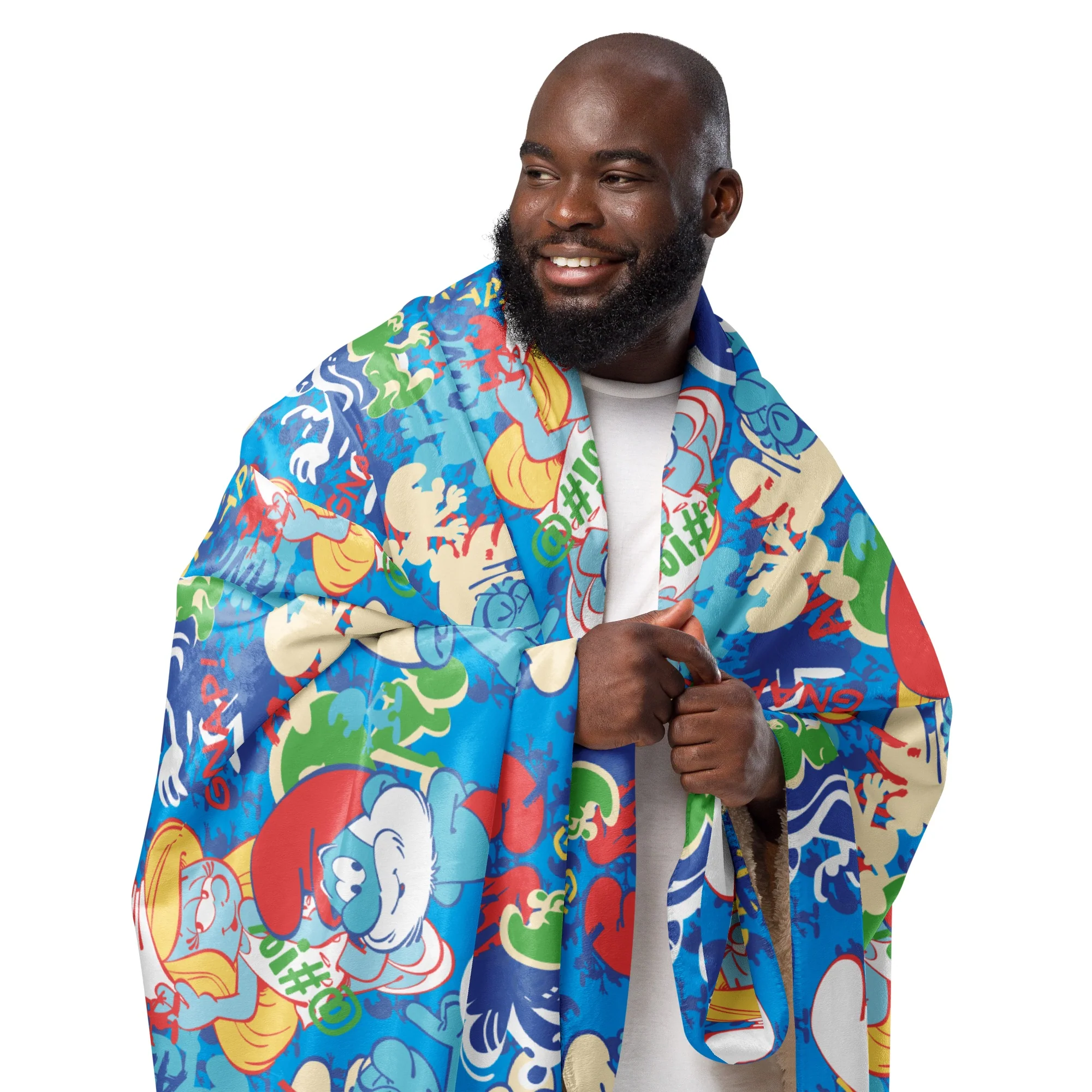 The Smurfs Collage Sherpa Blanket - Image 19