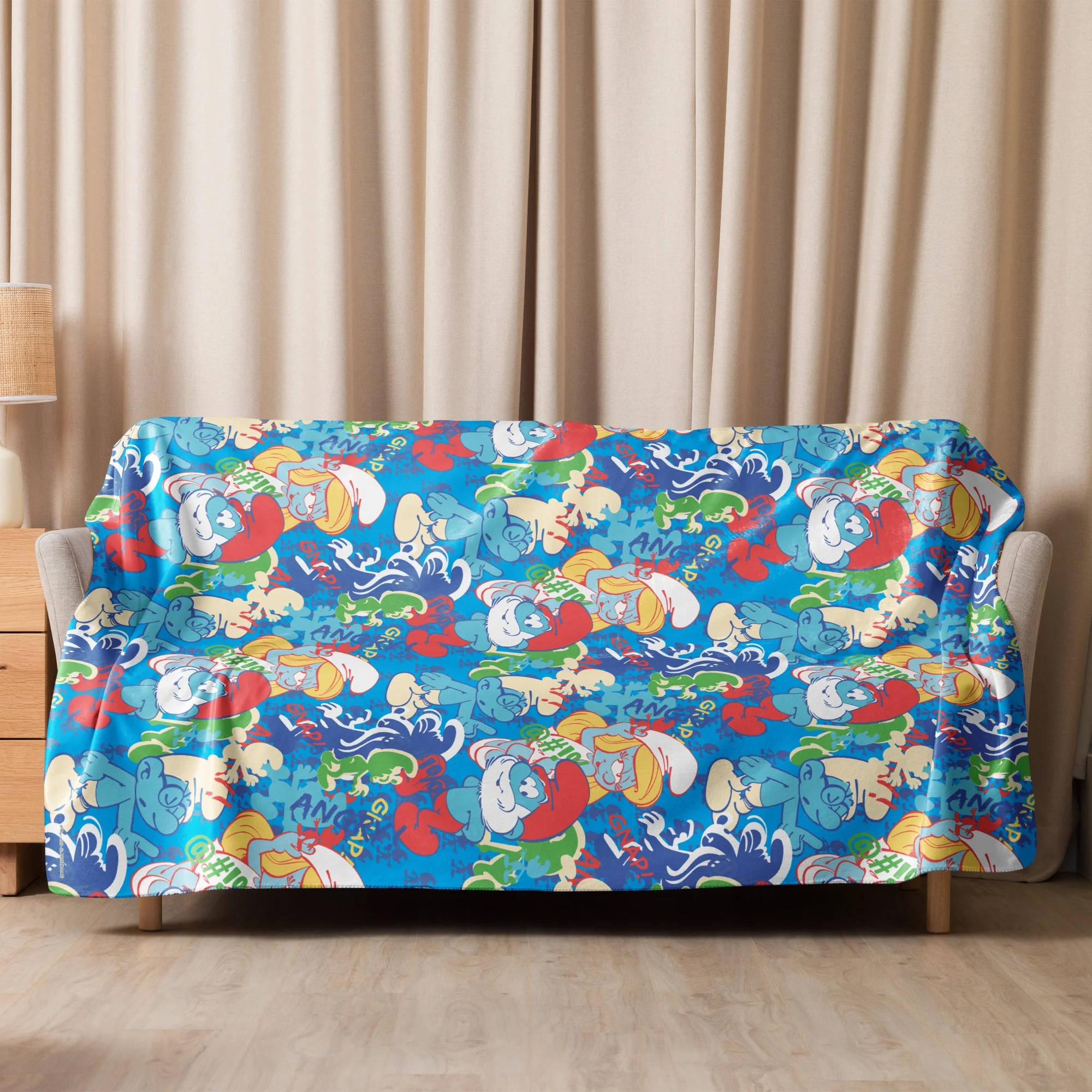 The Smurfs Collage Sherpa Blanket - Image 20