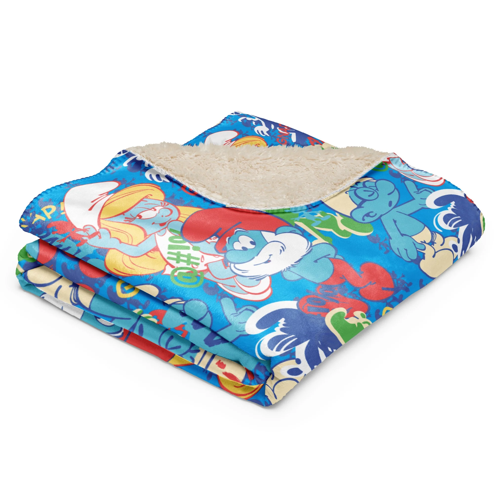 The Smurfs Collage Sherpa Blanket - Image 21