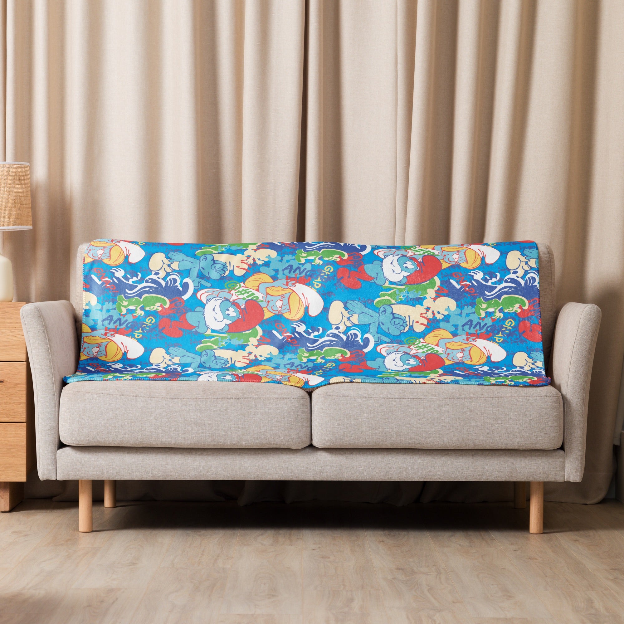 The Smurfs Collage Sherpa Blanket - Image 5