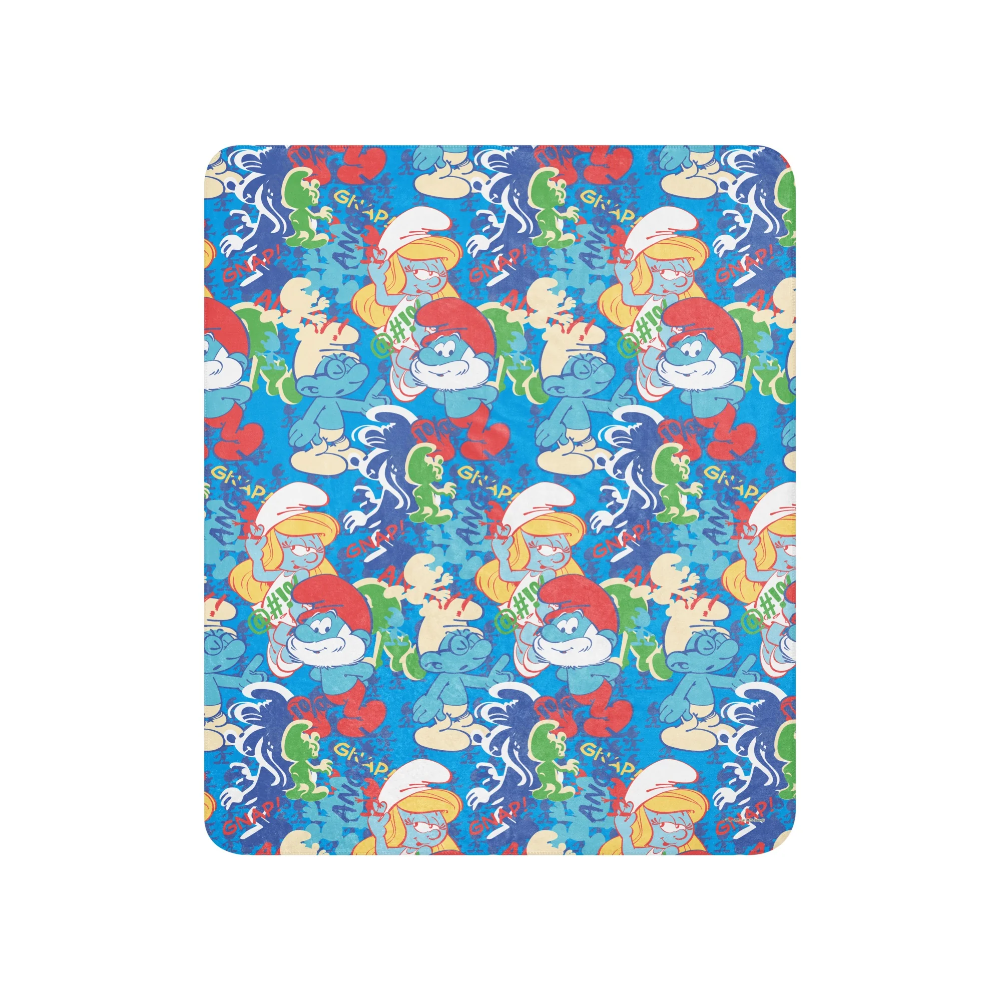 The Smurfs Collage Sherpa Blanket - Image 8