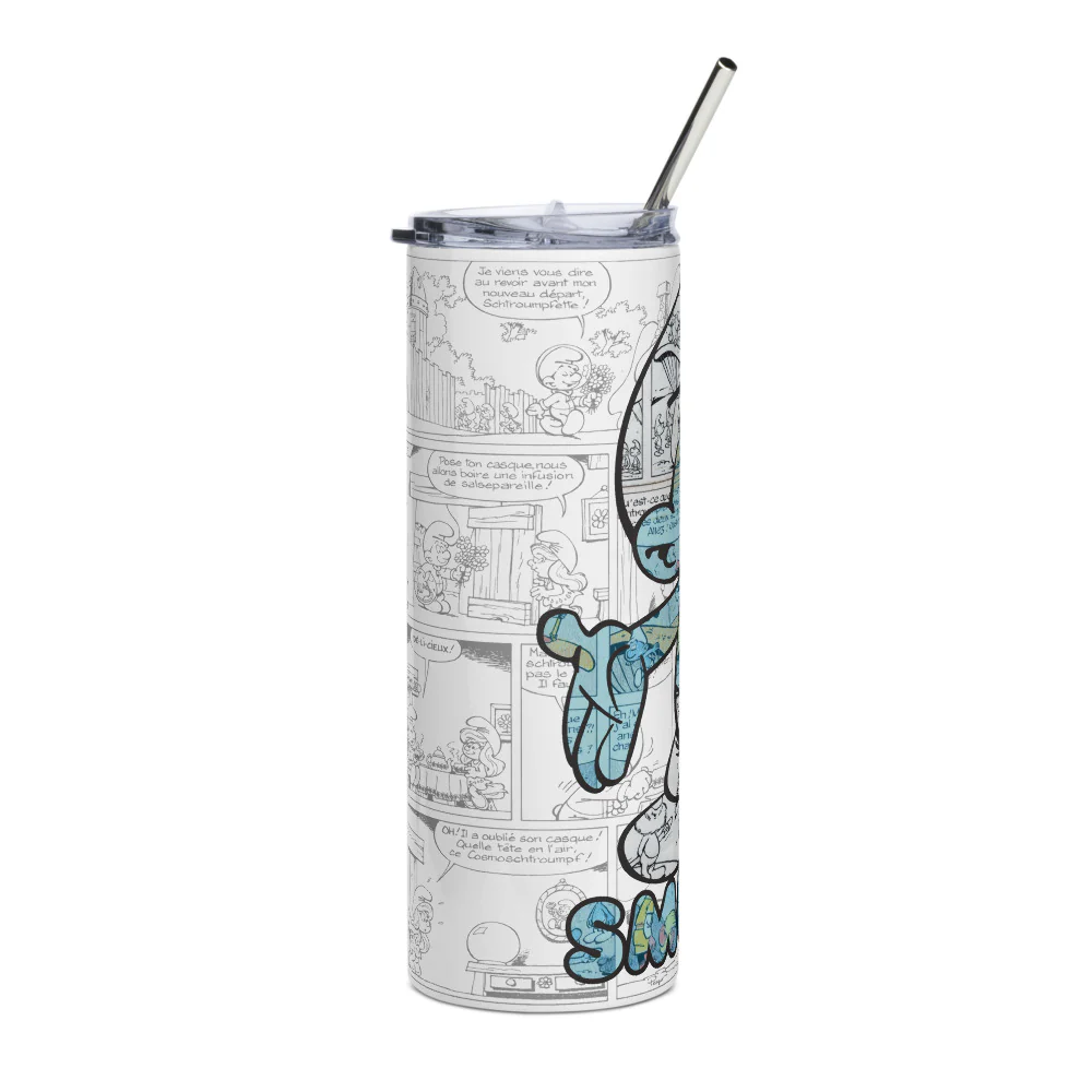 The Smurfs Comic Stainless Steel Tumbler - Image 4