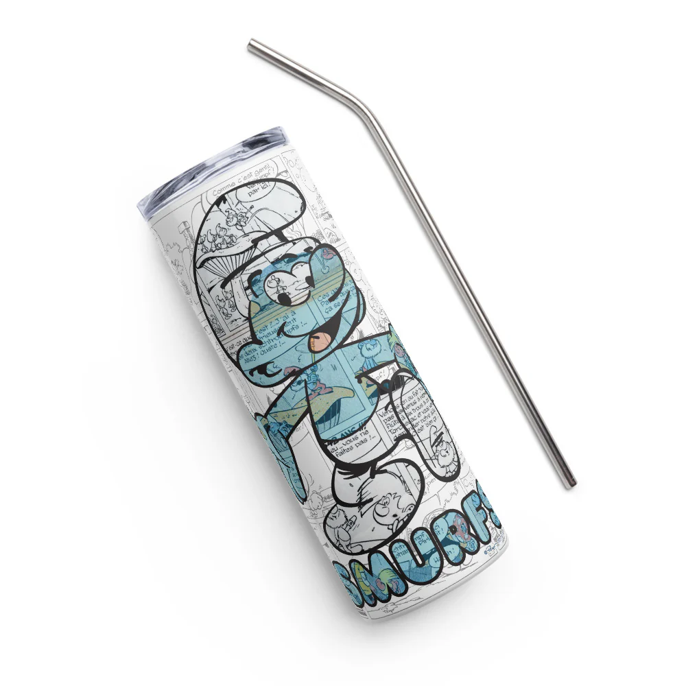 The Smurfs Comic Stainless Steel Tumbler - Image 5