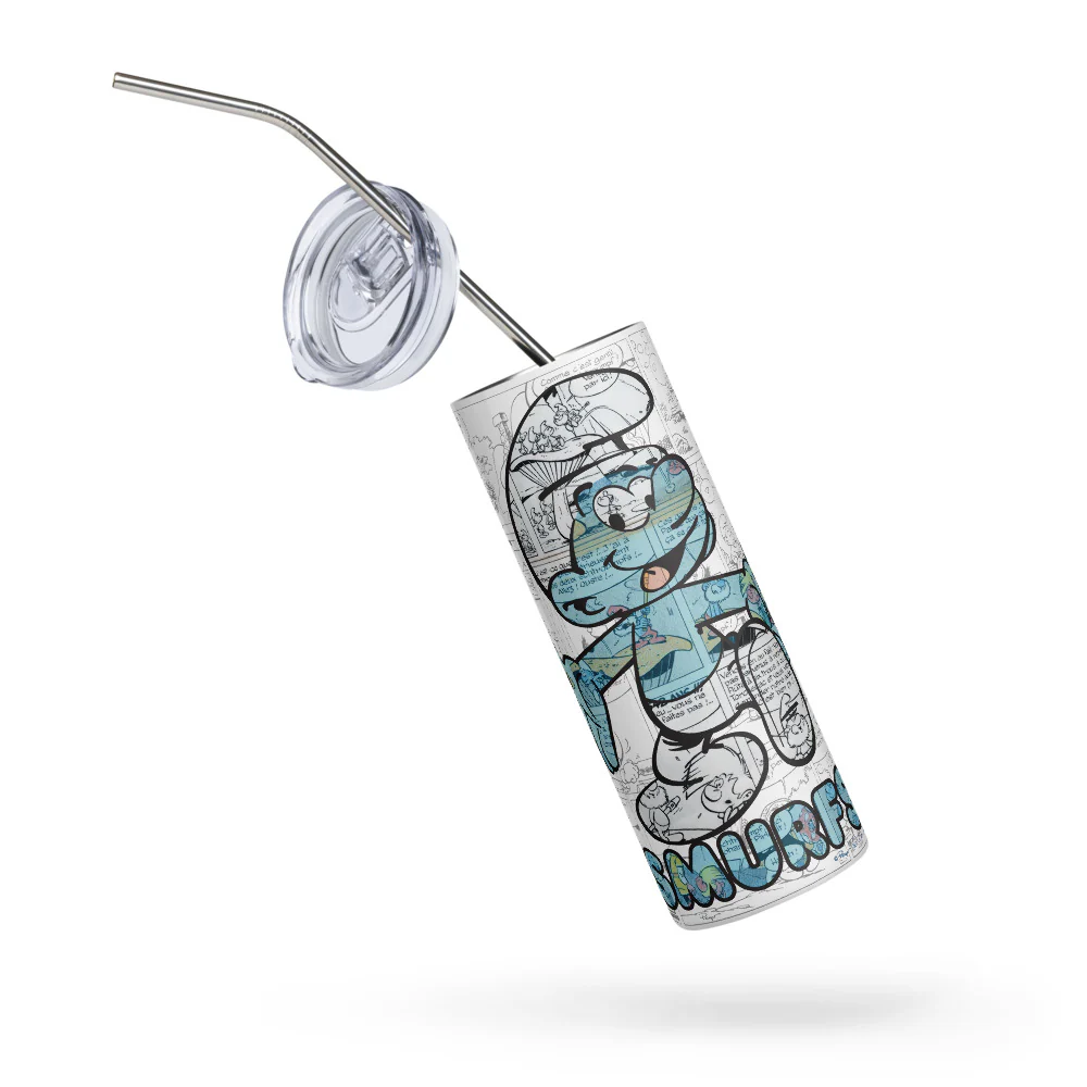 The Smurfs Comic Stainless Steel Tumbler - Image 7
