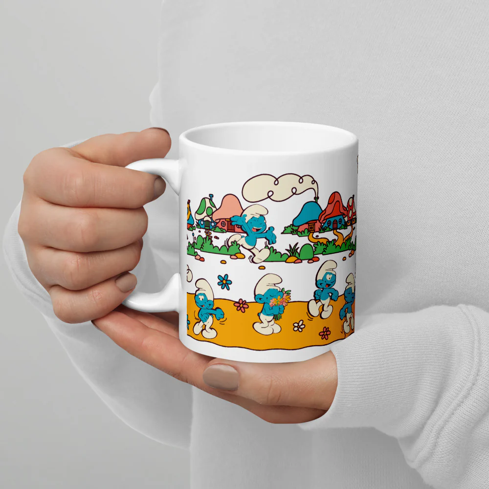 The Smurfs Village White Mug - Image 3