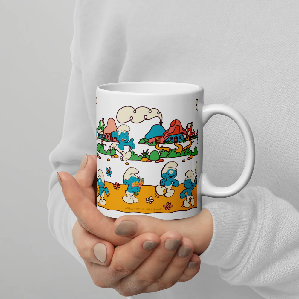 The Smurfs Village White Mug - Image 4