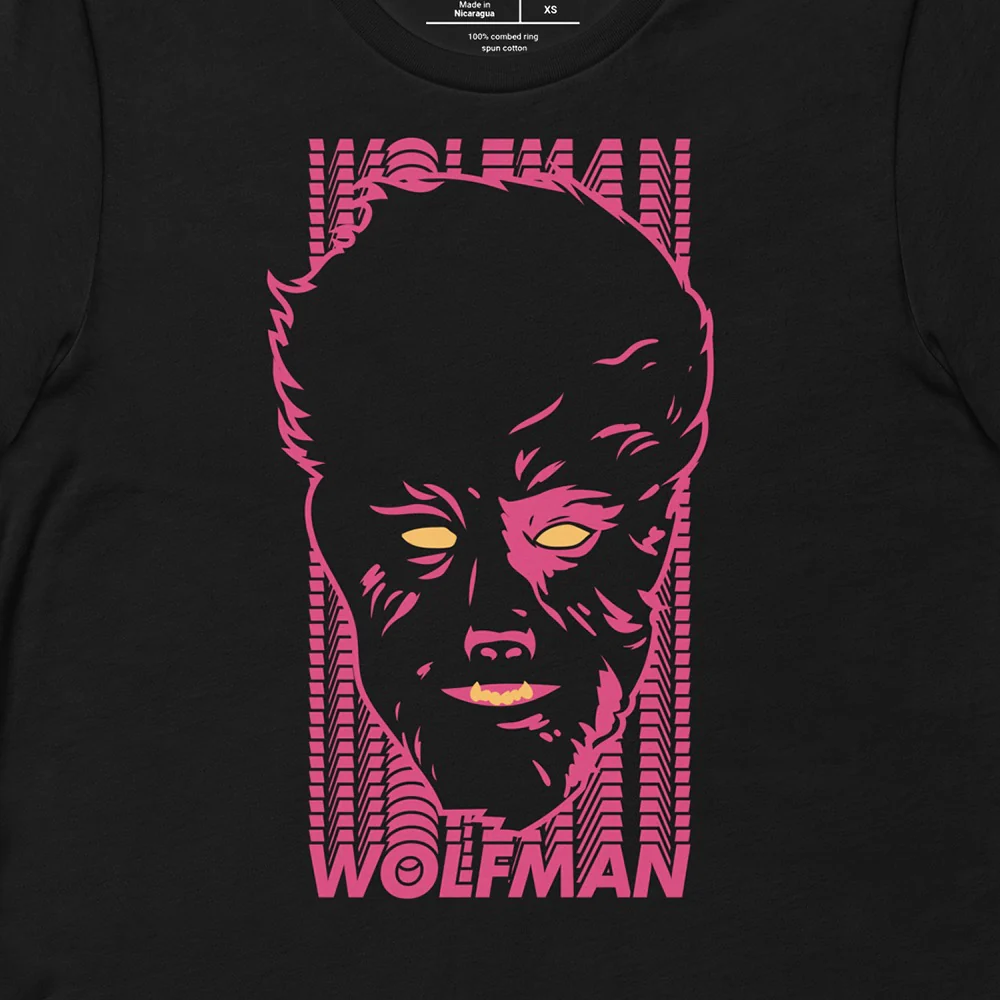 The Wolfman Face Unisex T-Shirt - Image 2