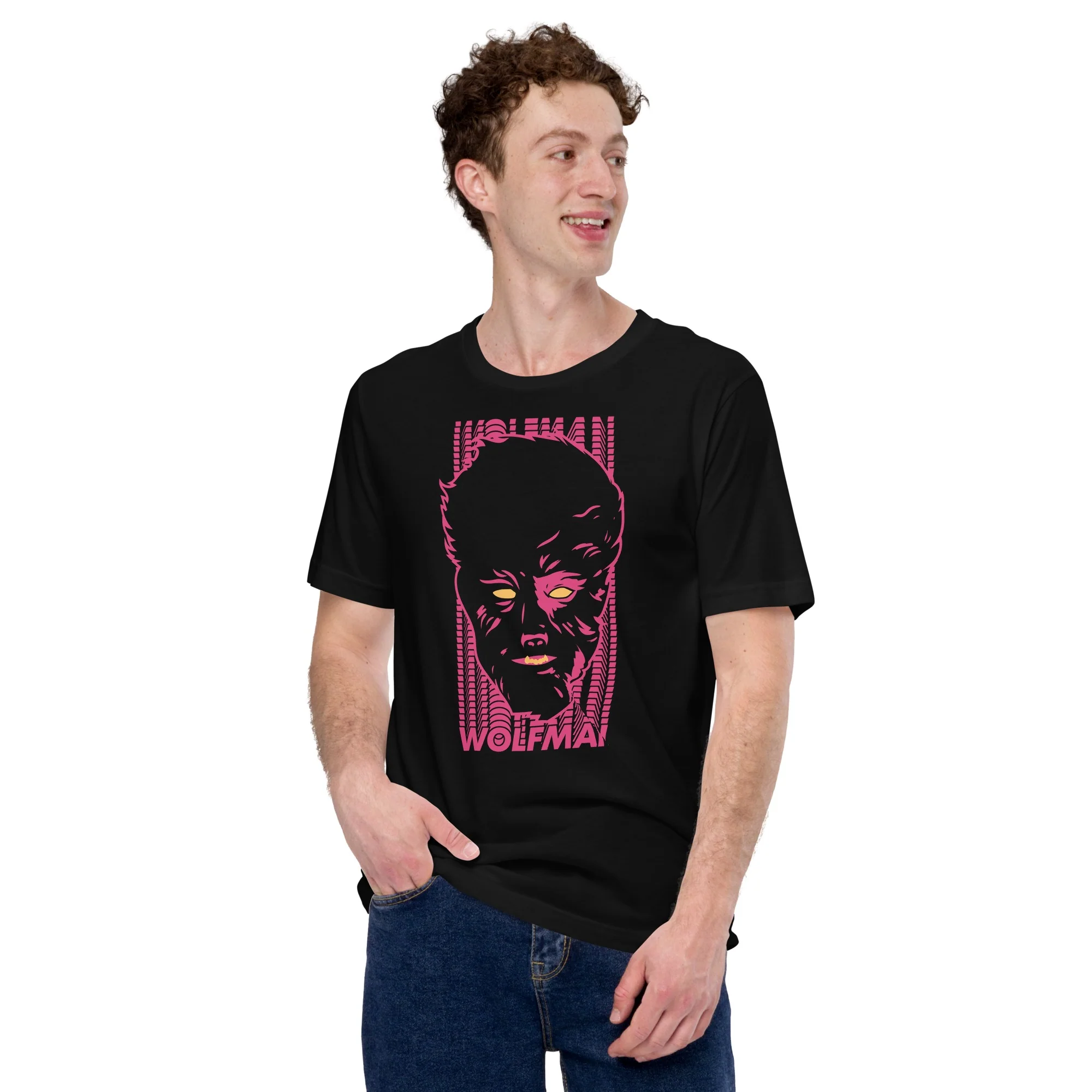 The Wolfman Face Unisex T-Shirt - Image 3