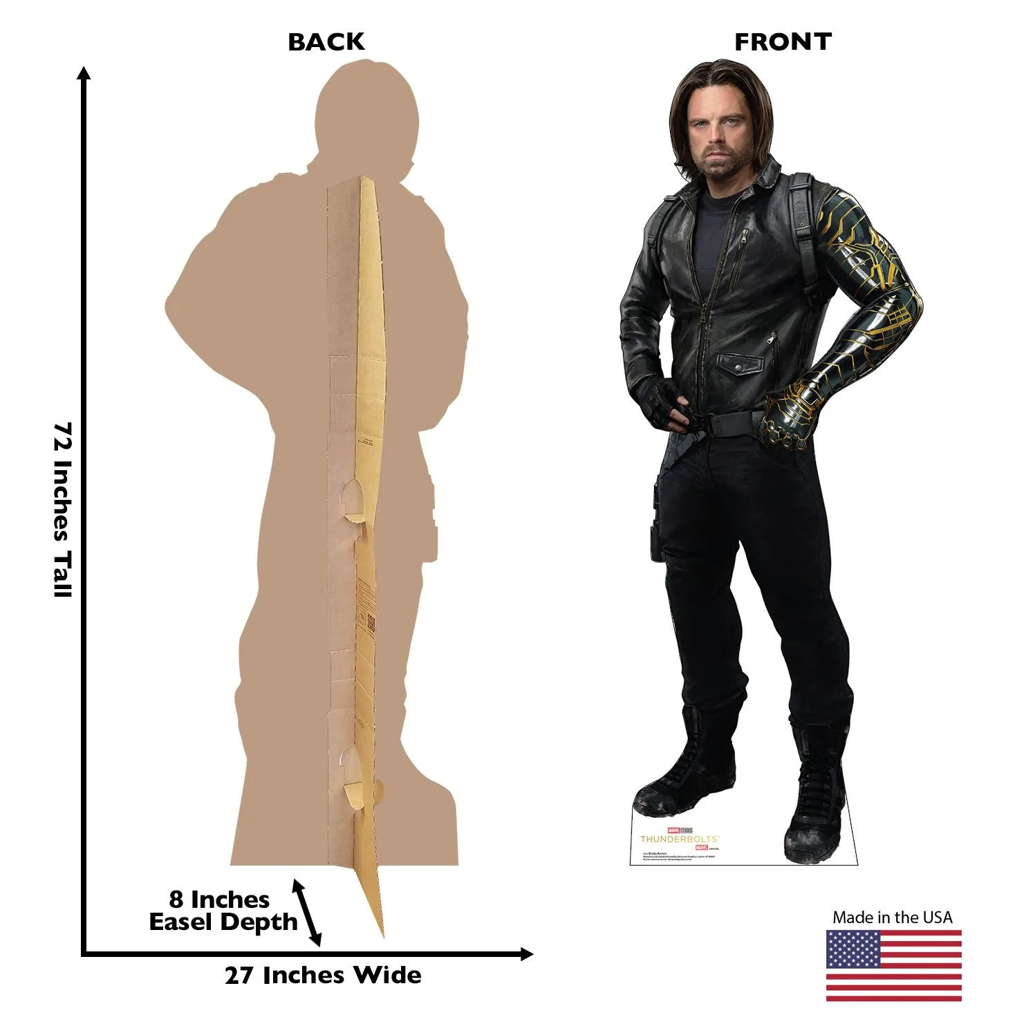 Thunderbolts* Bucky Barnes Cardboard Cutout Standee - Image 2