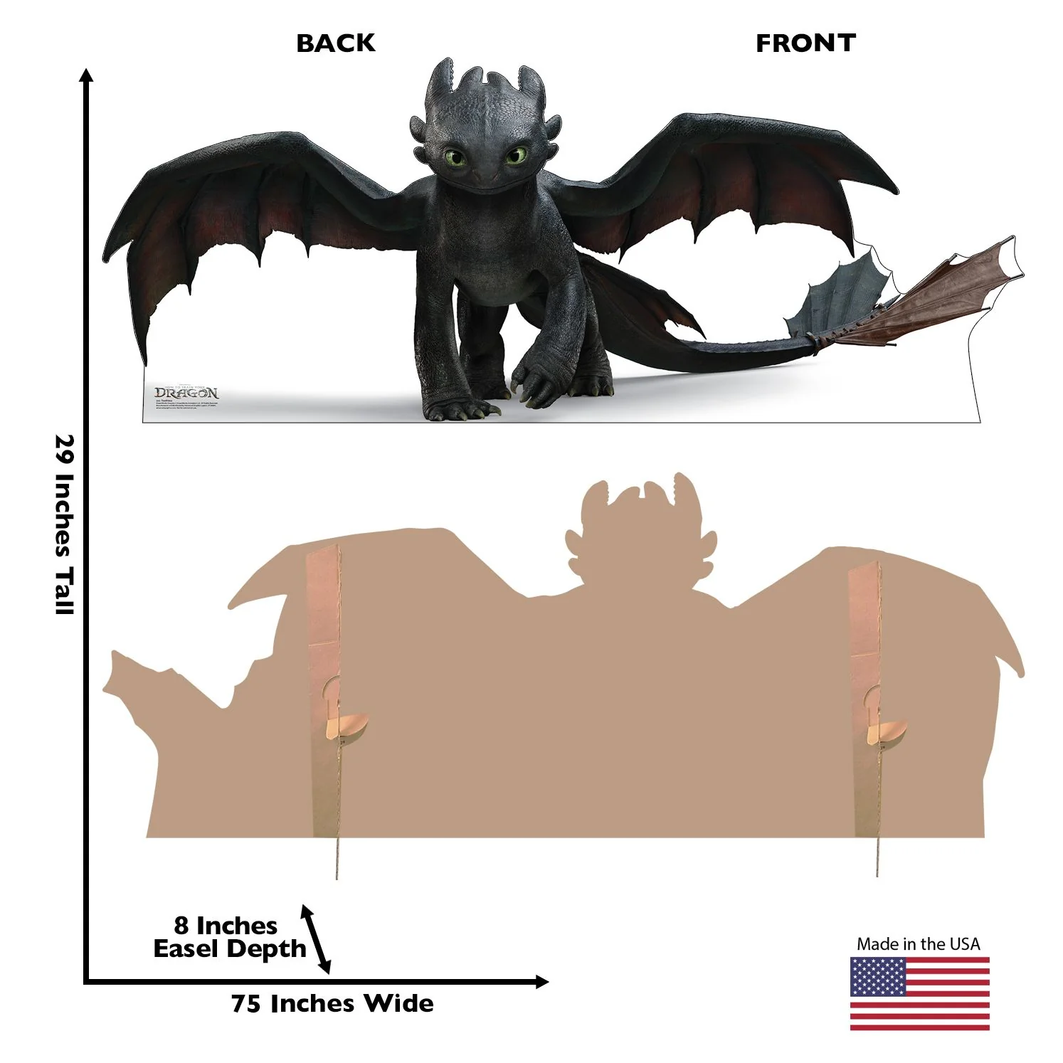 How to Train Your Dragon Live Action Toothless Standee - Image 3