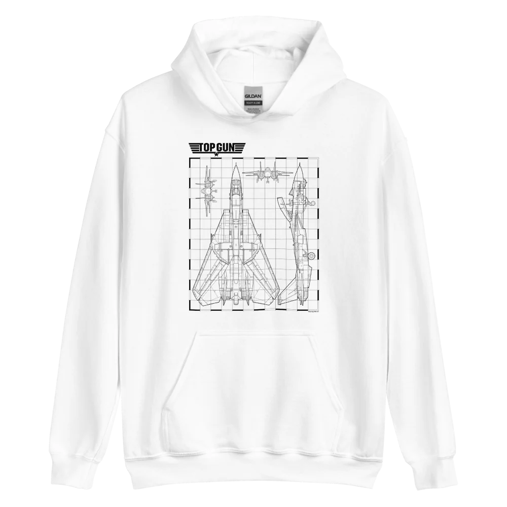 Top Gun Fighter Jet Schematics Hoodie - Image 5