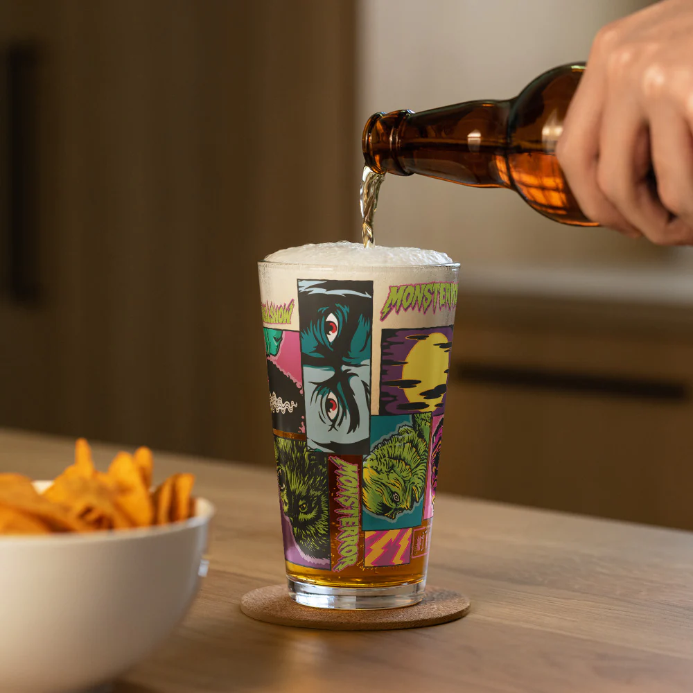 Universal Monsters Comic Book Pint Glass - Image 11
