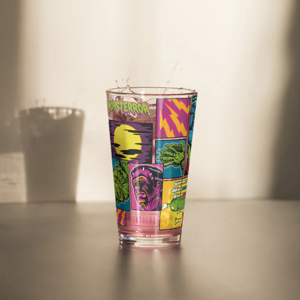 Universal Monsters Comic Book Pint Glass - Image 12