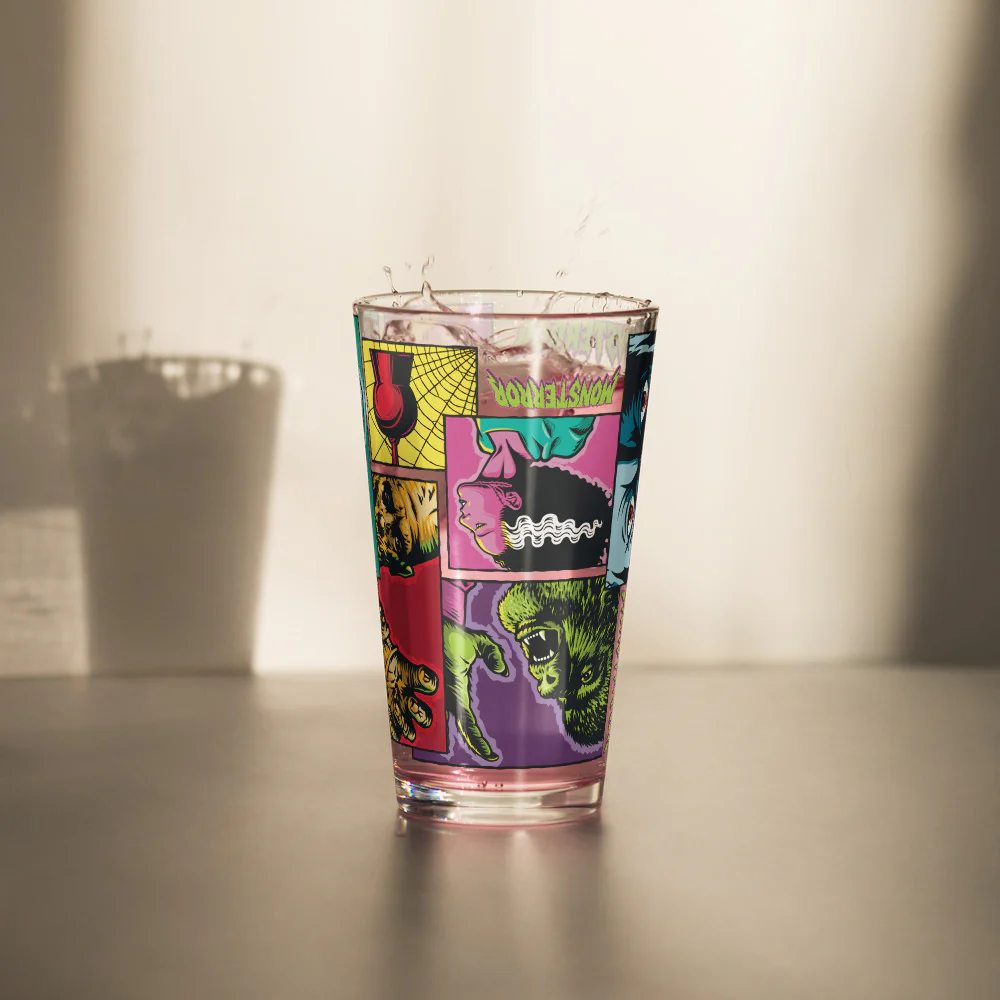 Universal Monsters Comic Book Pint Glass - Image 13