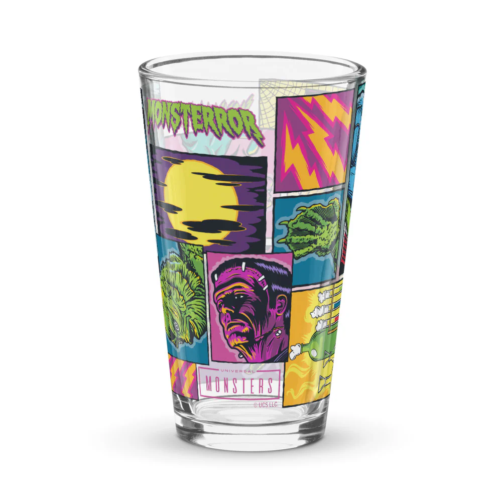 Universal Monsters Comic Book Pint Glass - Image 3