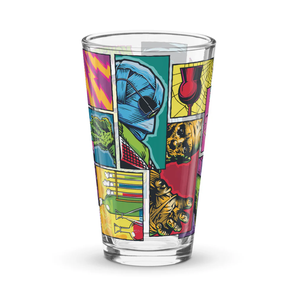 Universal Monsters Comic Book Pint Glass - Image 4