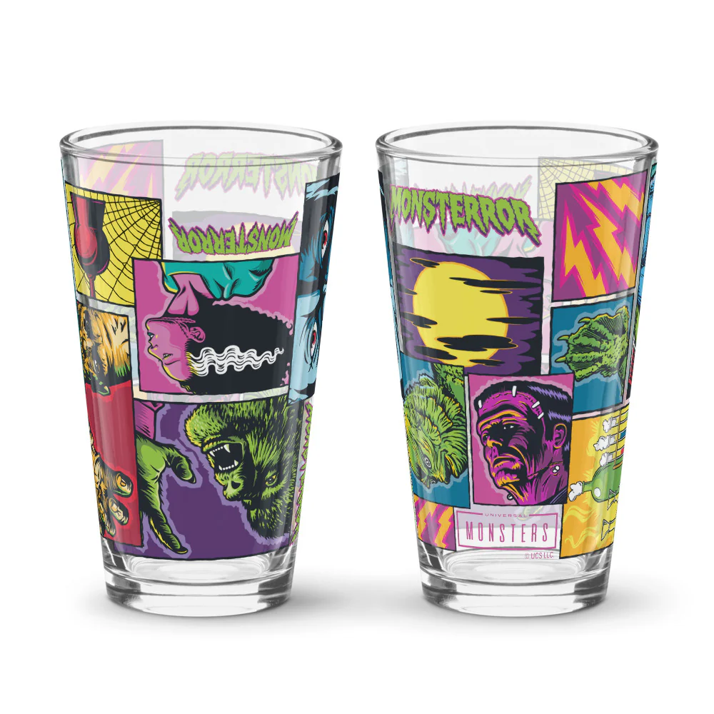 Universal Monsters Comic Book Pint Glass - Image 5