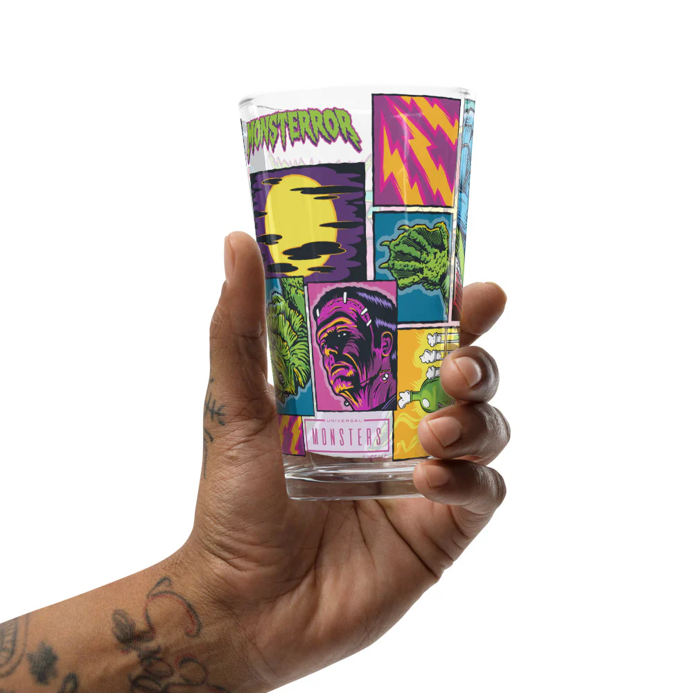 Universal Monsters Comic Book Pint Glass - Image 6