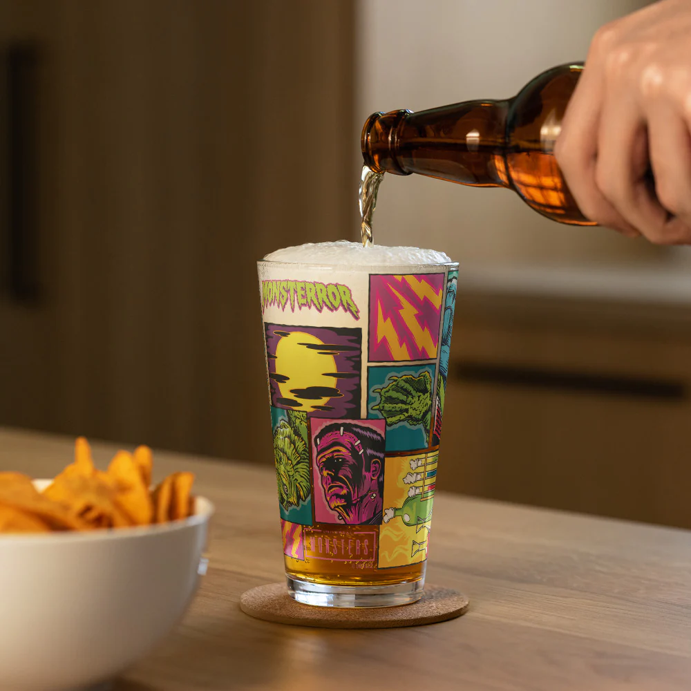 Universal Monsters Comic Book Pint Glass - Image 9