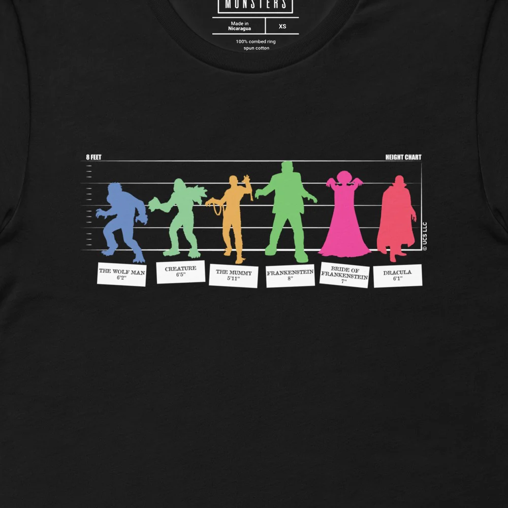 Universal Monsters Line Up T-Shirt - Image 2
