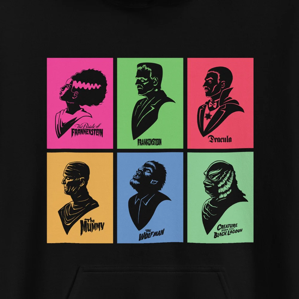 Universal Monsters Mash Up Grid Hoodie - Image 2